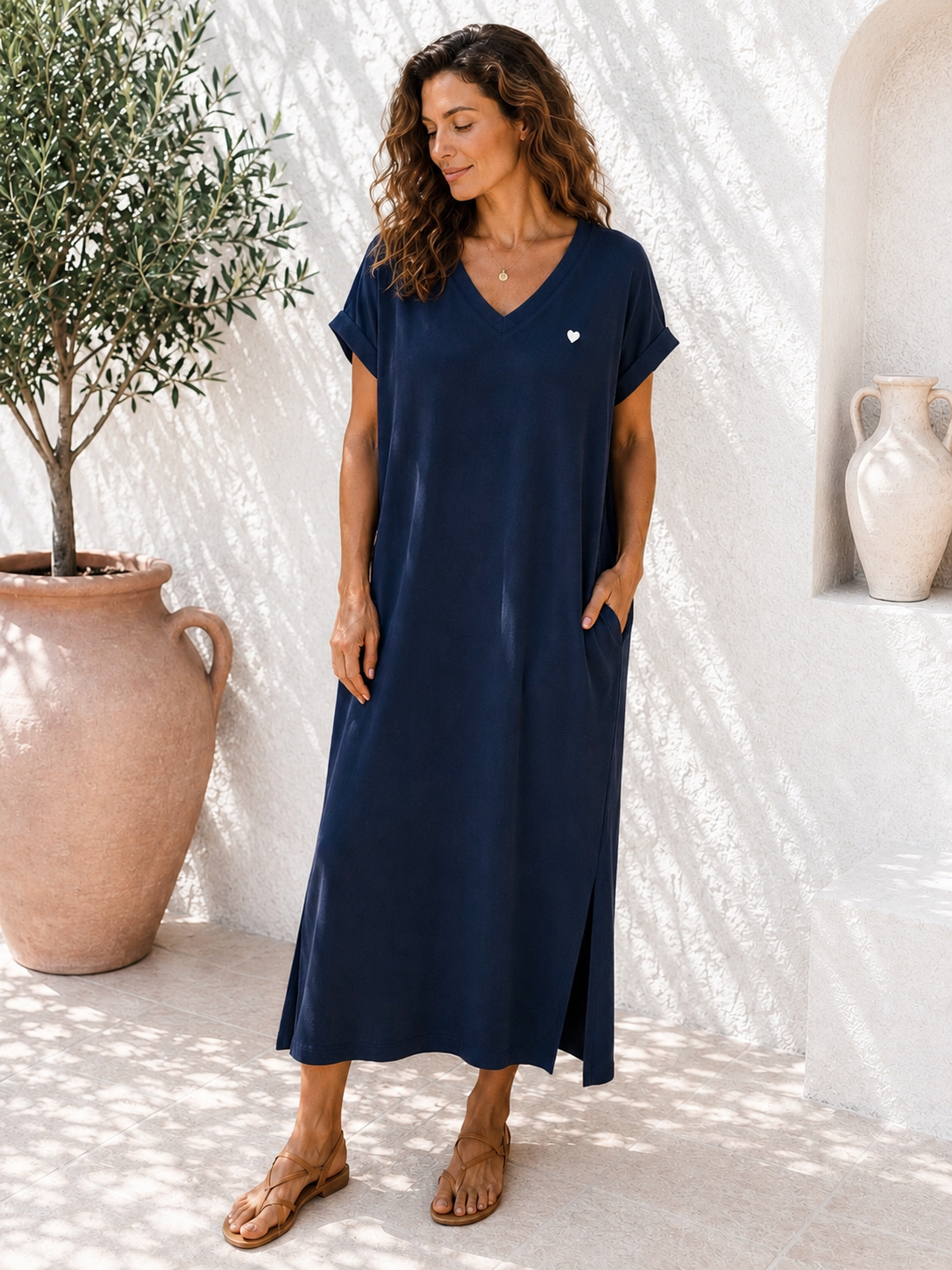 Sweatshirt-Kleid Taliya Mini Herz Made in Italy 34-42/44