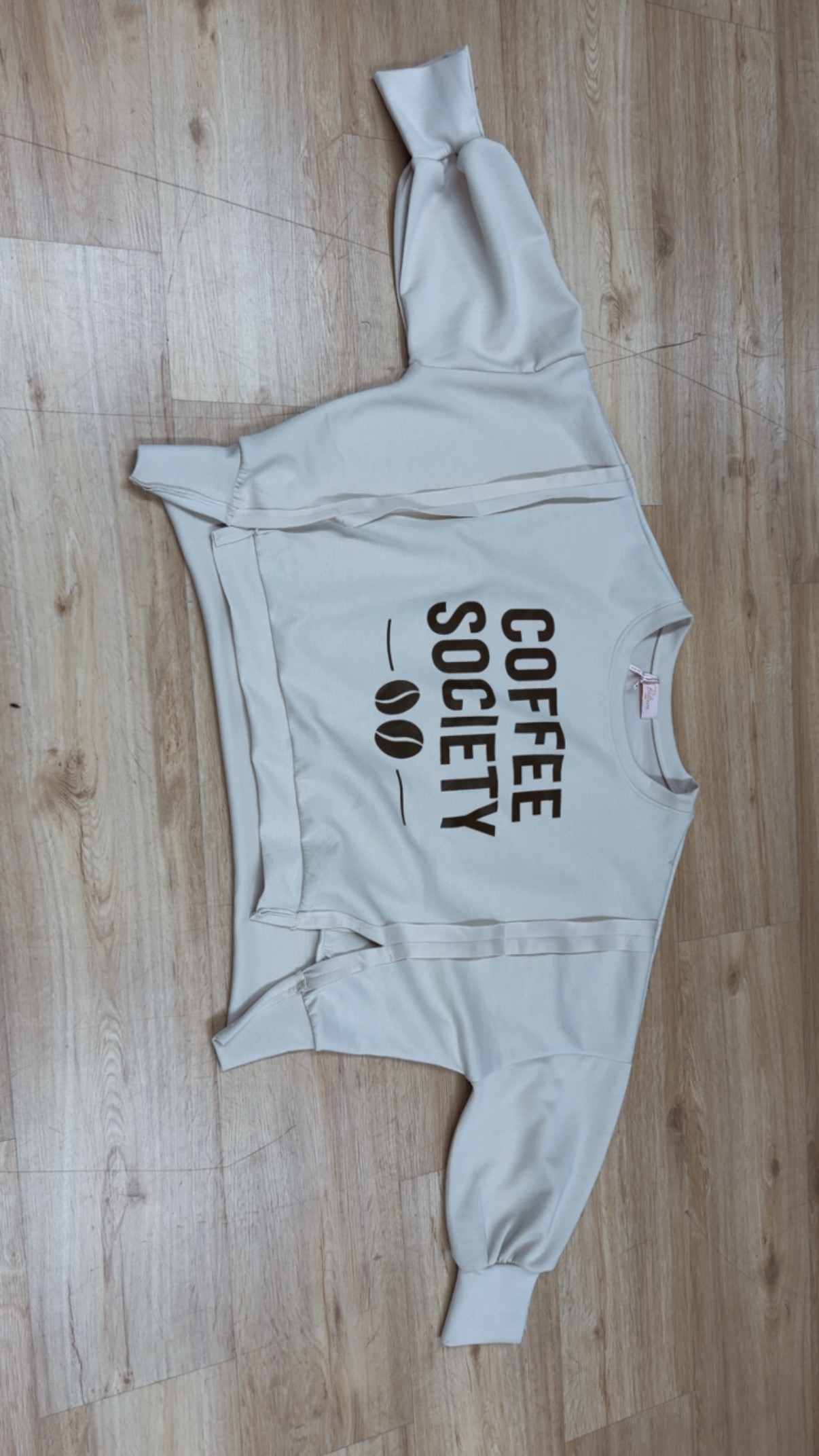 Sweatshirt aus Butterstoff COFFEE SOVIETY SW0177 I Made in Italy 34-42/44