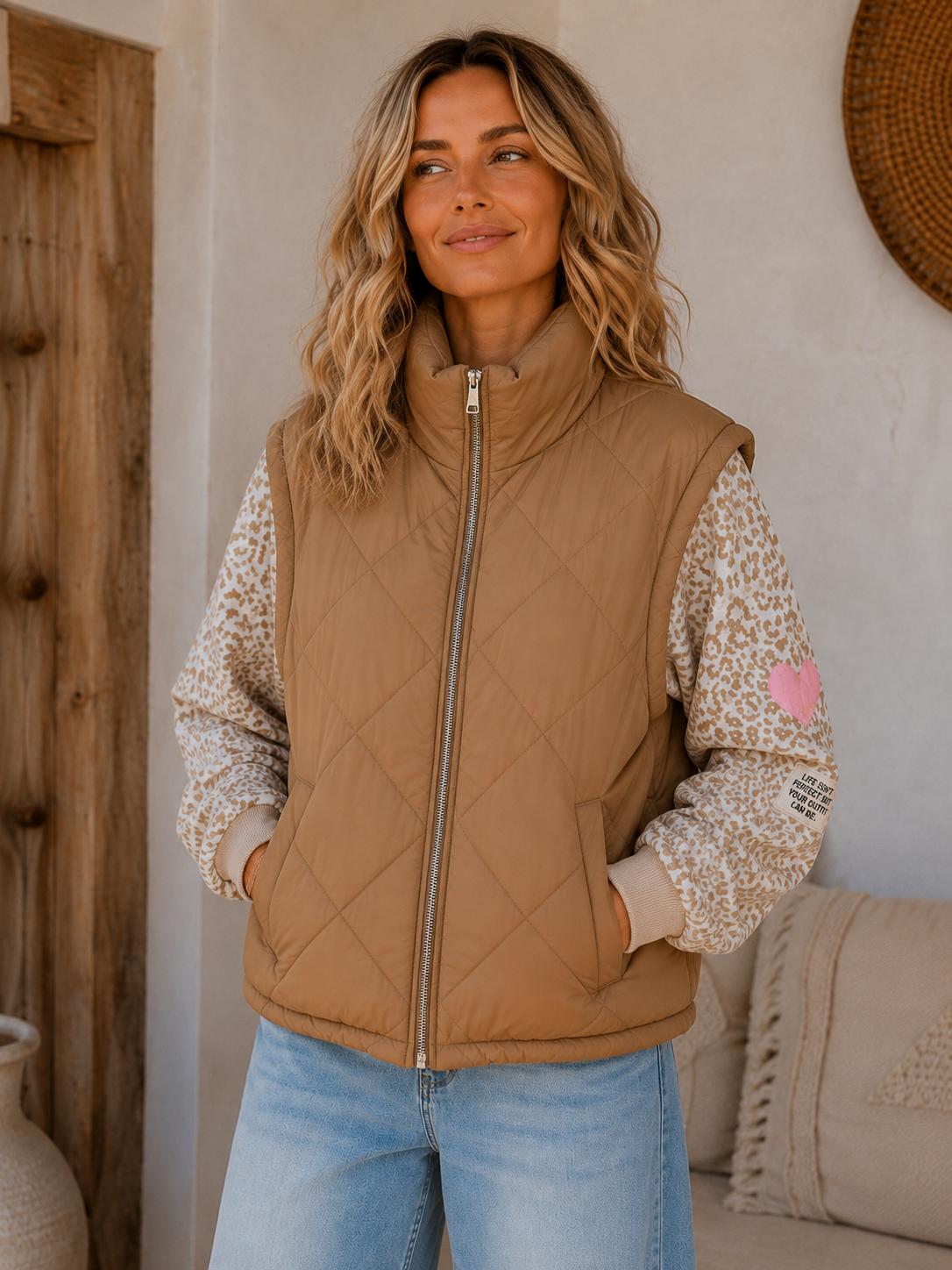 Steppjacke Svenja – Made in Italy – lässiger Spätsommer-Look Gr. 34-42