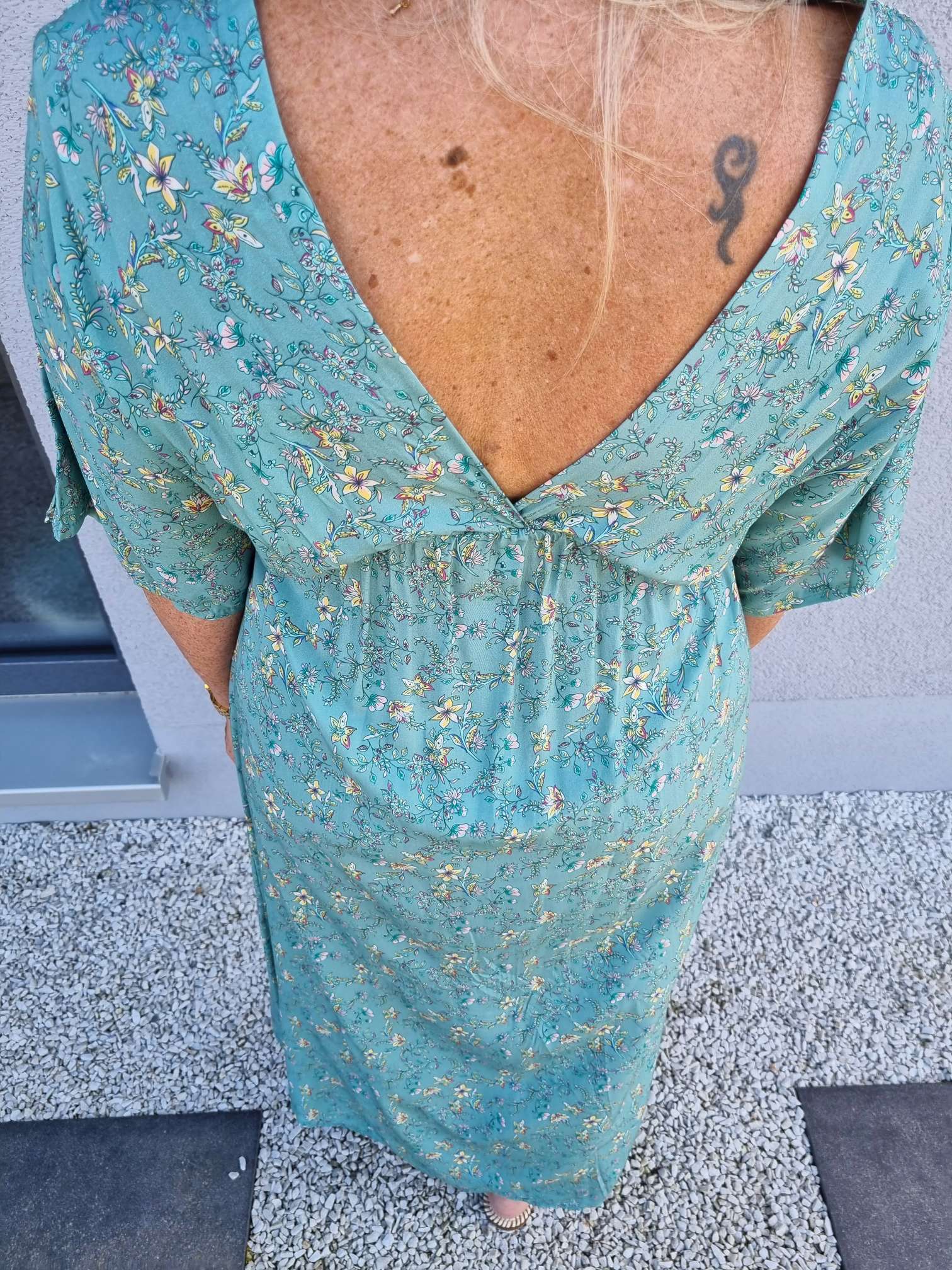 FLORAL MAXI DRESS VIVI MINT GRÜN 34-42 Made in Italy langes Sommer Kleid FLOWERS Blumen Boho FLORAL MAXI DRESS VIVI MINT GRÜN 34-42 Made in Italy langes Sommer Kleid FLOWERS Blumen Boho
