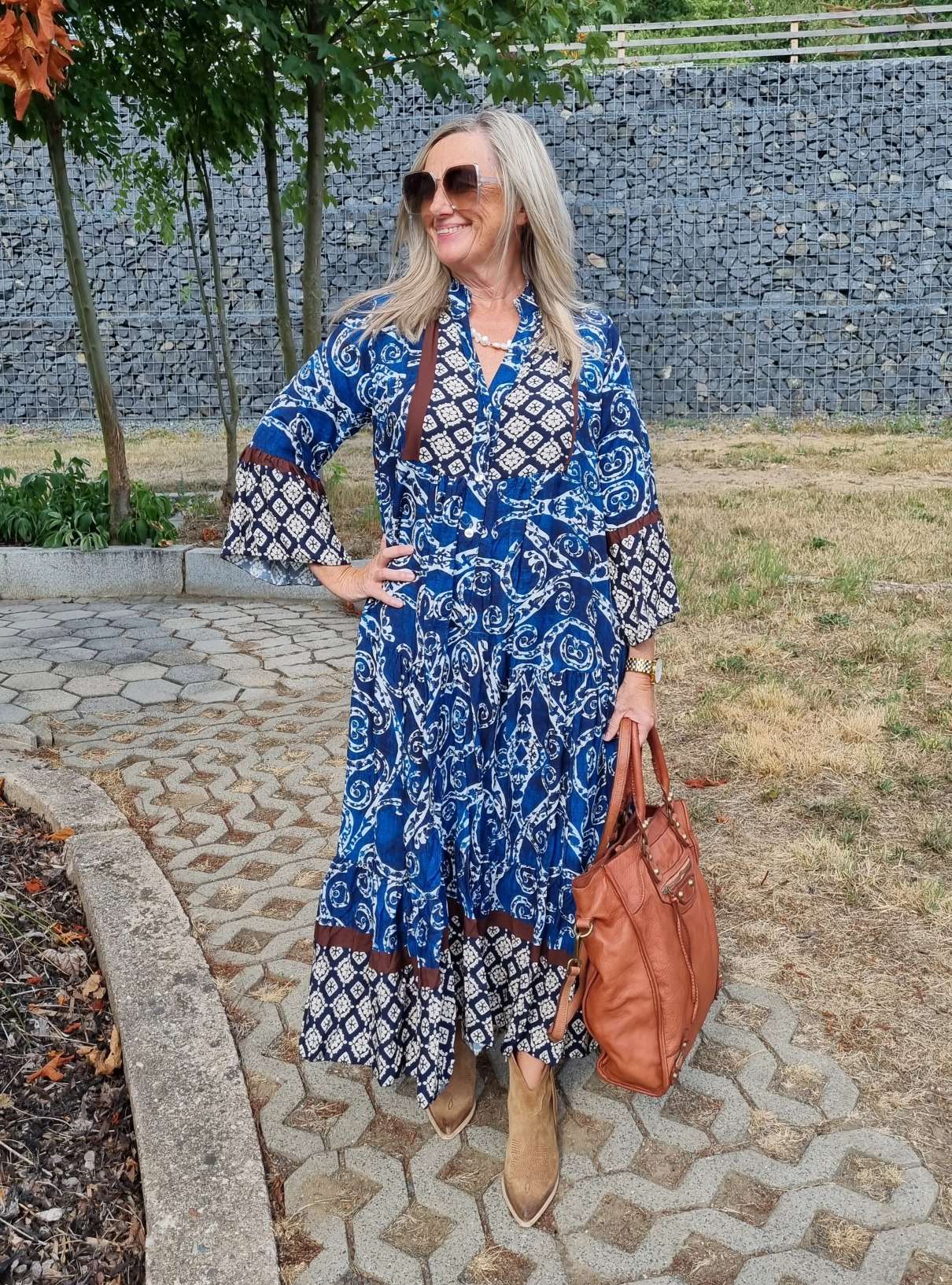 MAXI TUNIKA DRESS STROMBOLI BLAU 34-40/42 Made in Italy langes Kleid Hängerchen Tunikakleid MAXI TUNIKA DRESS STROMBOLI BLAU 34-40/42 Made in Italy langes Kleid Hängerchen Tunikakleid
