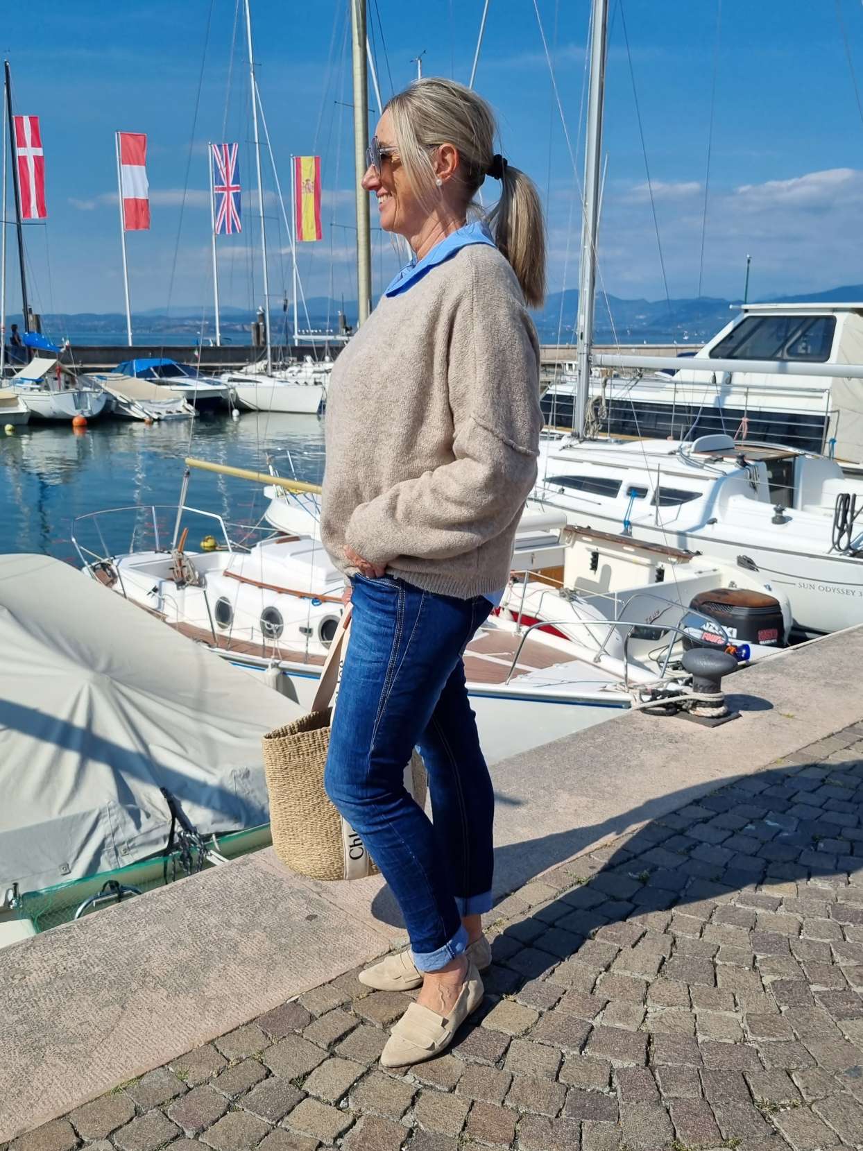 KNIT SWEATER LORENA BEIGE Made in Italy 34-42 Strick Pullover KNIT SWEATER LORENA BEIGE Made in Italy 34-42 Strick Pullover