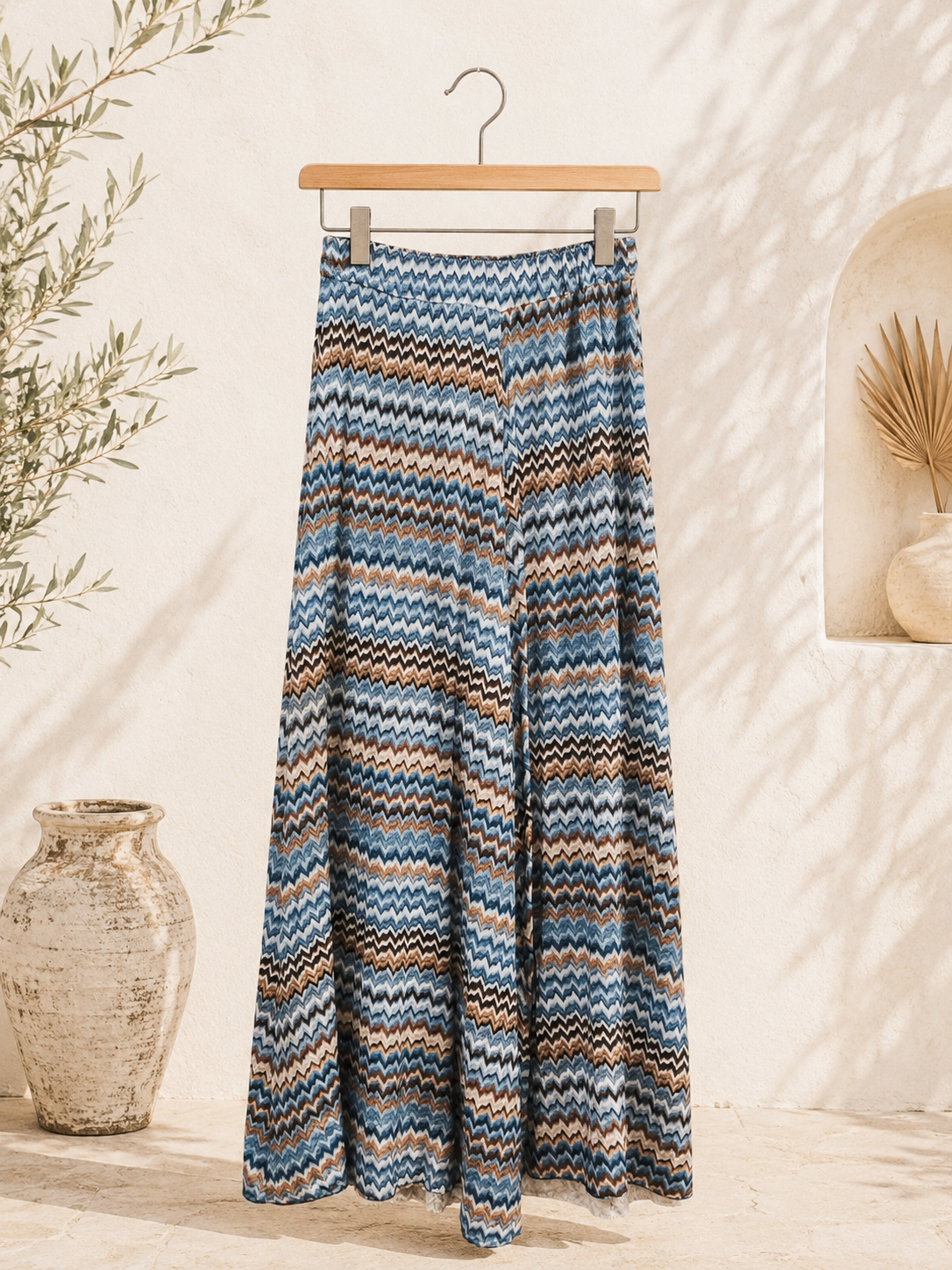 Hosenrock Leandra Zickzack Muster Made in Italy 34-38 Sommerschnapper – vom Umtausch ausgeschlossen