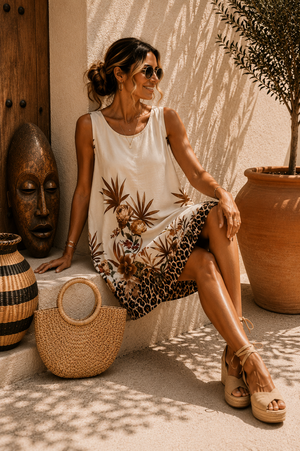 🐆 Kleid Samburu Safari – Made in Italy – Afrikanische Vibes treffen italienischen Chic 🌴Made in Italy 34-42