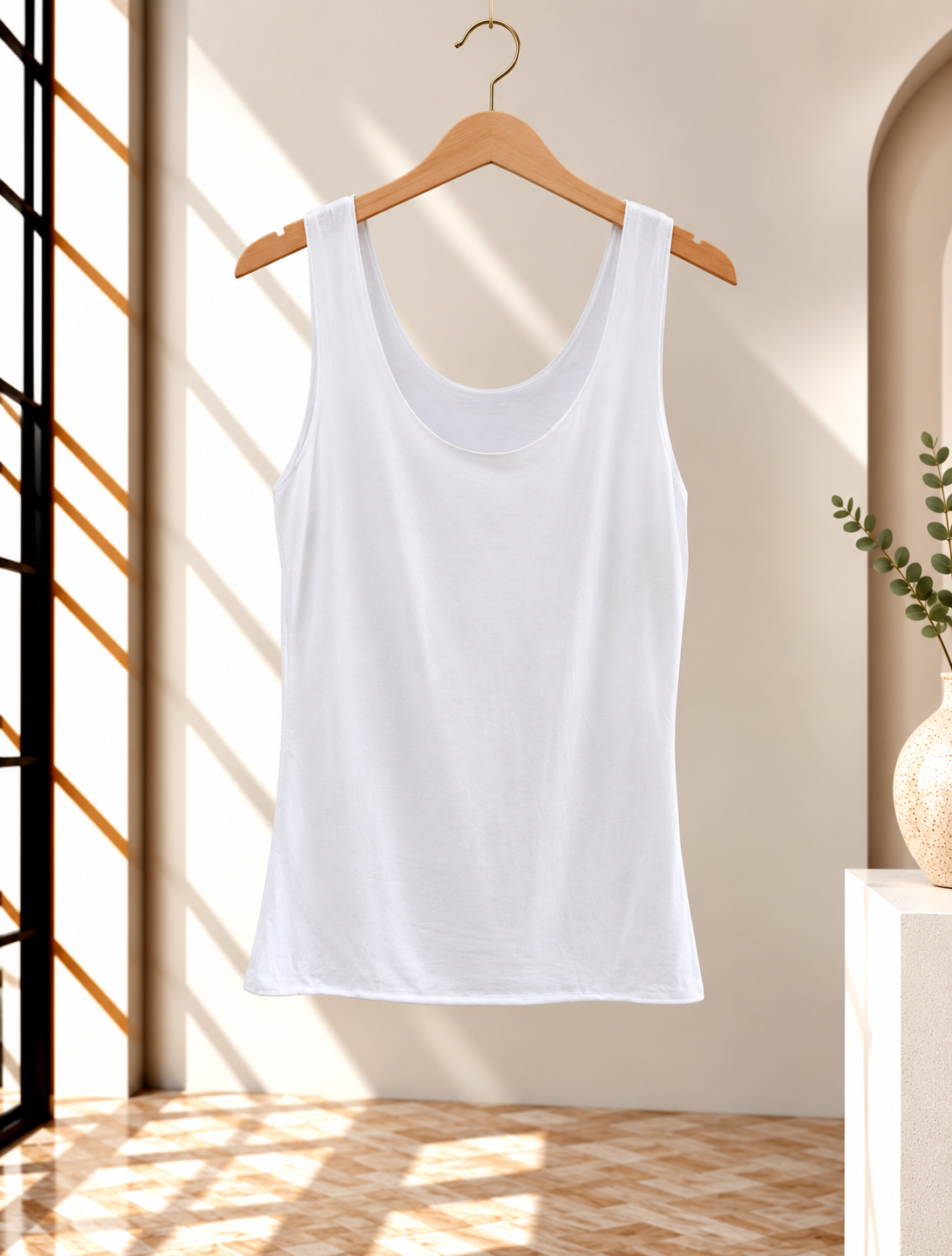Basic Top mit Rundhalsausschnitt I T0051 I Made in Italy 34-40