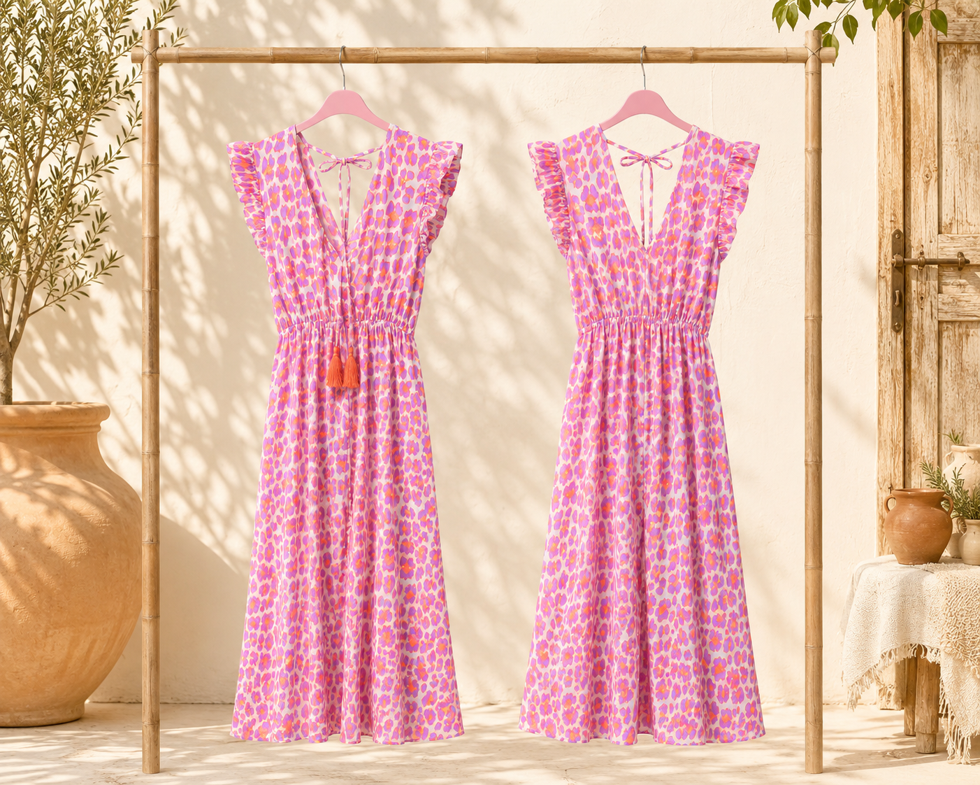 Kleid Arusha – Musselinkleid mit Boho-Charme  – Made in Italy |  tragbar bis Größe 42/44