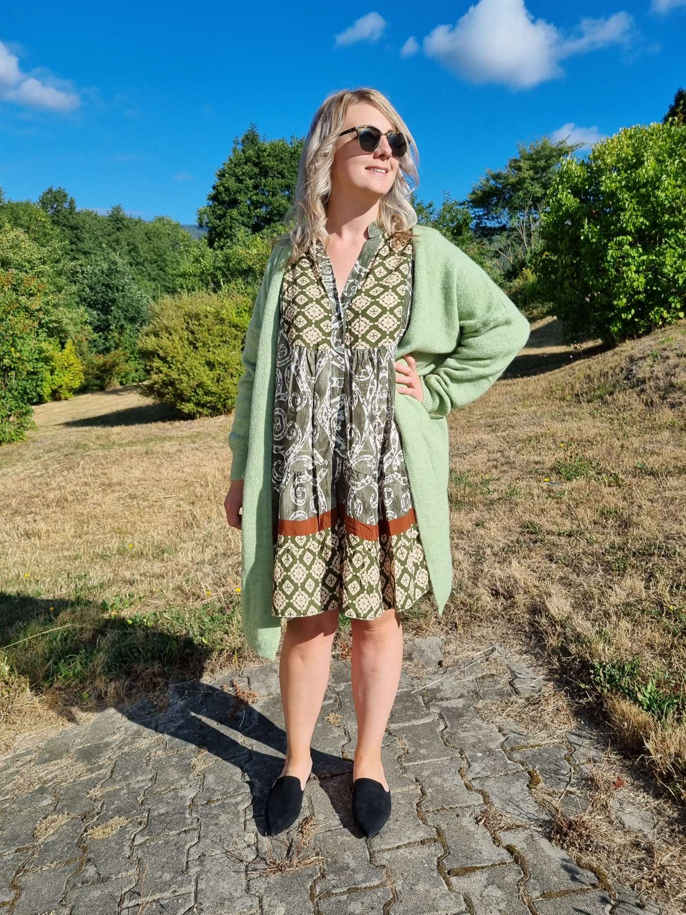EDLER KNIT CARDIGAN TEODORA GRÜN Strick Jacke Mantel 34-42 Made in Italy EDLER KNIT CARDIGAN TEODORA GRÜN Strick Jacke Mantel 34-42 Made in Italy