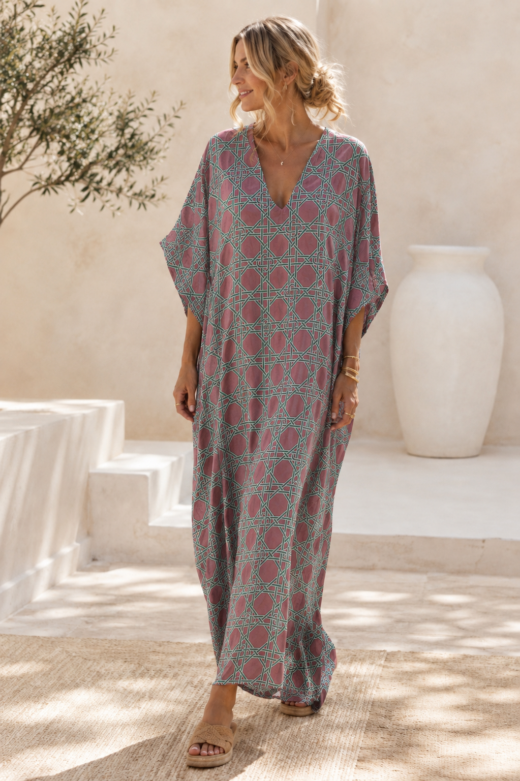 Exklusives Kleid Chiara – Made in Italy – mit Seide – Gr. 34 bis ca. 42/44