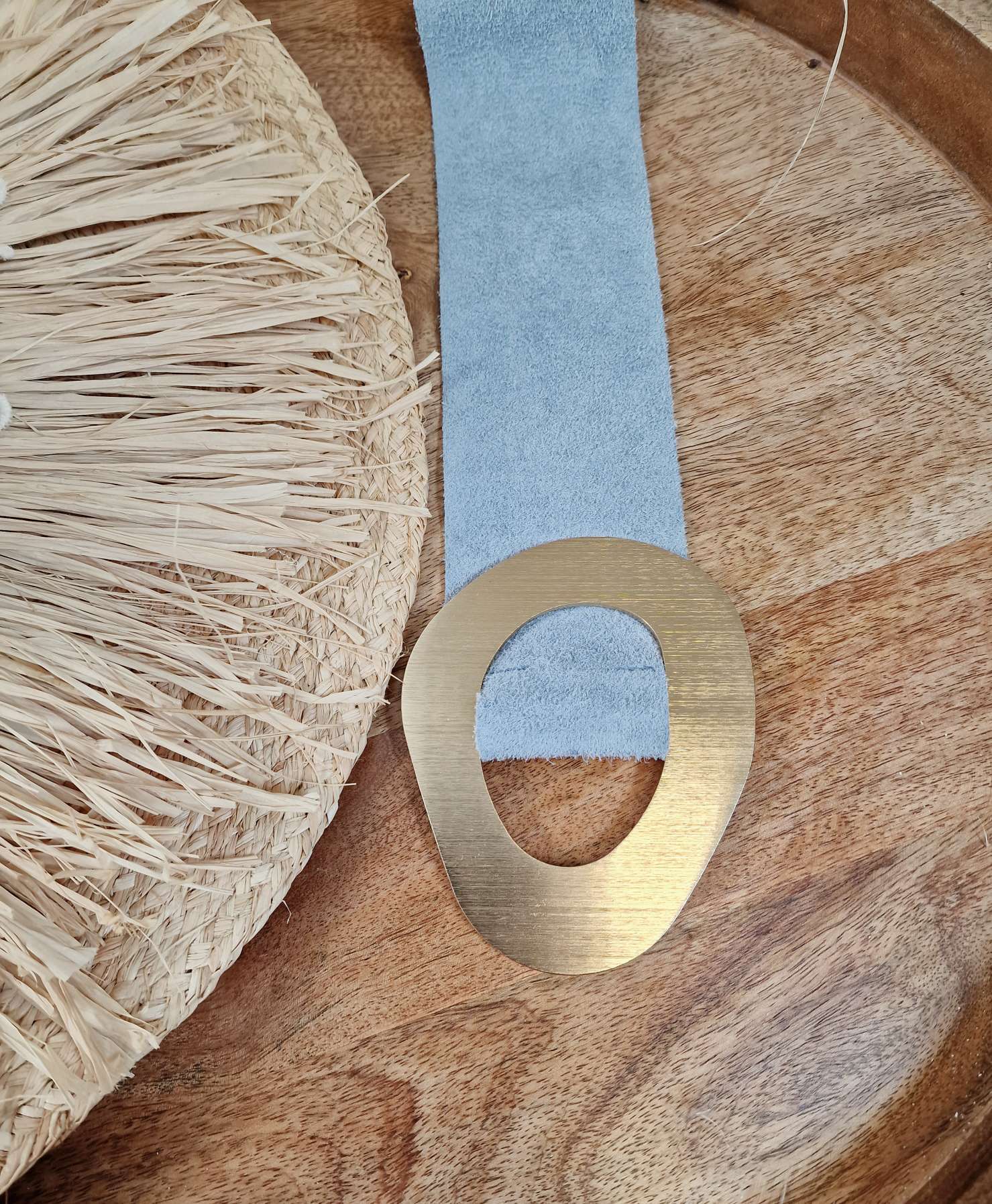 BELT WILDLEDER GÜRTEL MICHAELA HELLBLAU Echt Leder Gürtel Ledergürtel Wildledergürtel