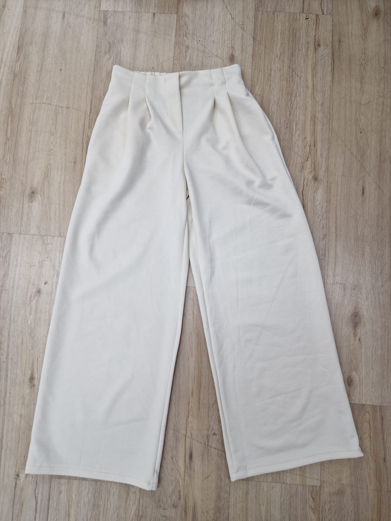 Hose Wide-Leg Butterweich mit Bundfalten HO0020 I Made in Italy 34-42/44