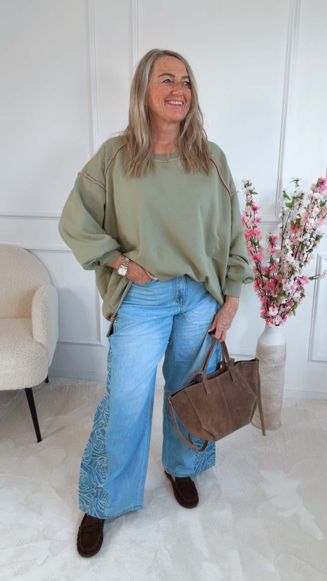 OVERSIZE SWEATER JOYCE  Made in Italy 36 - 46