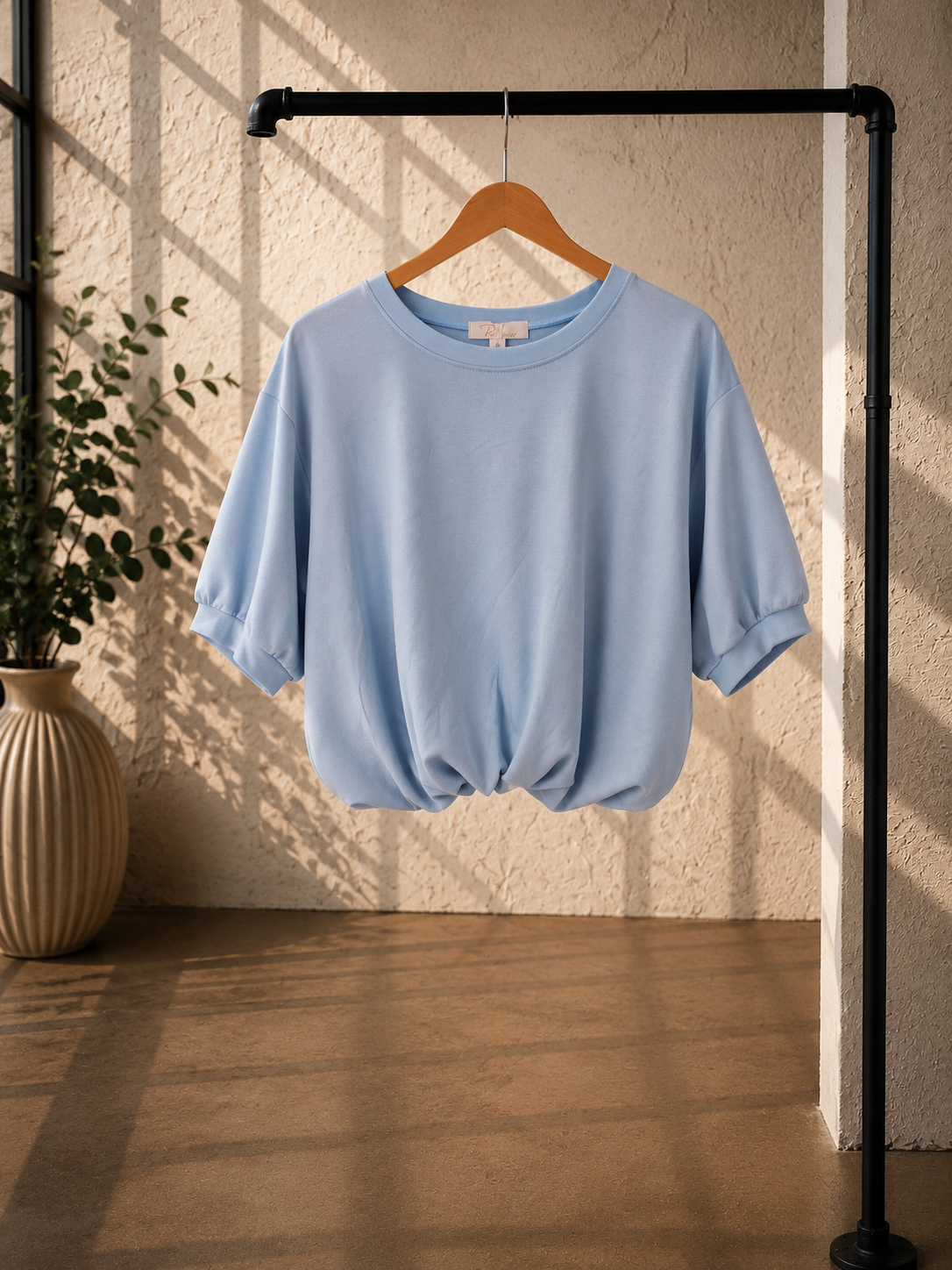 Cropped Butterstoff-Shirt Eleni Made in Italy 34-40/42