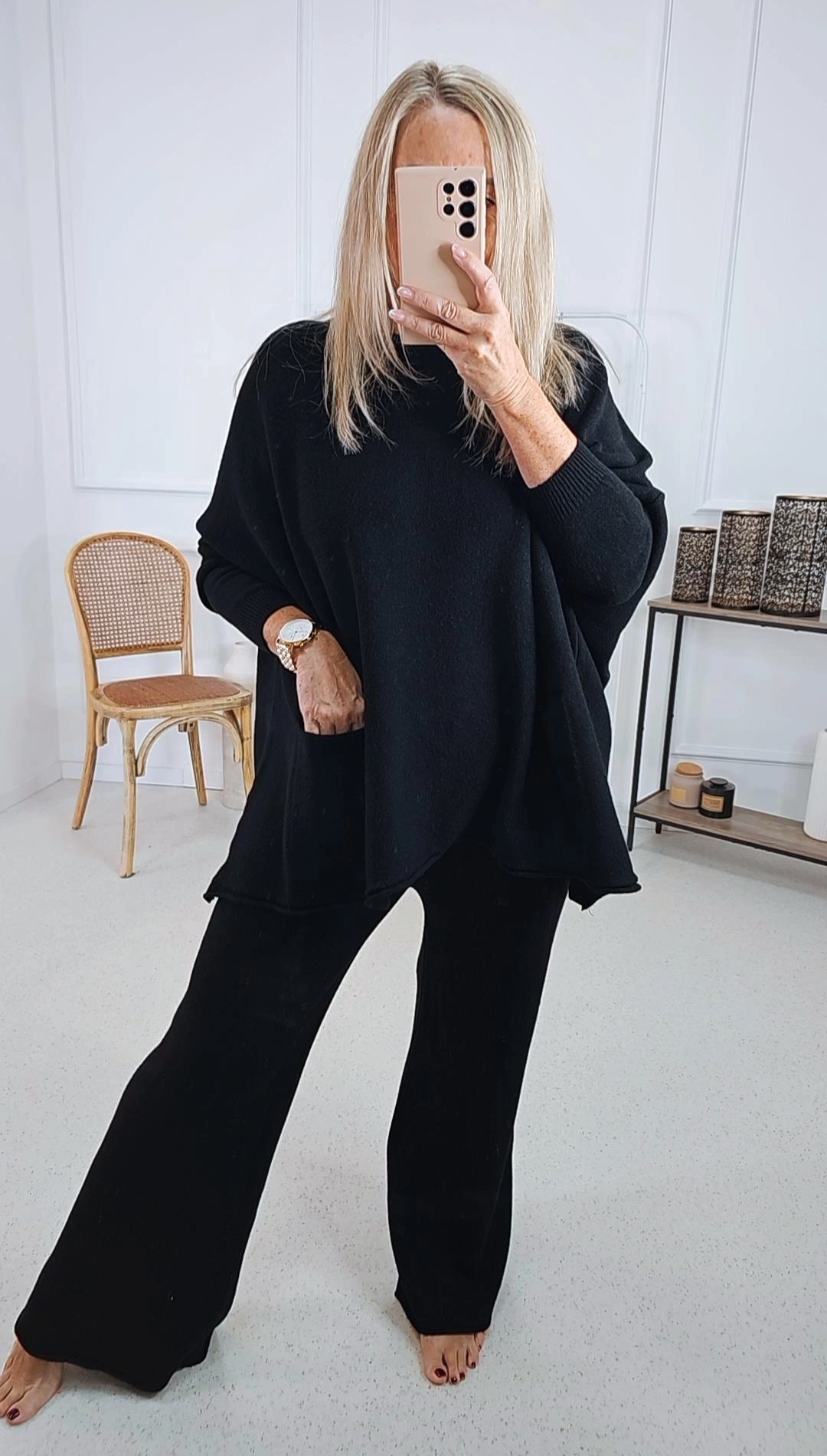 STRICKANZUG ZWEITEILER HAMBURG 42-44 Made in Italy Jogging Hose Pullover