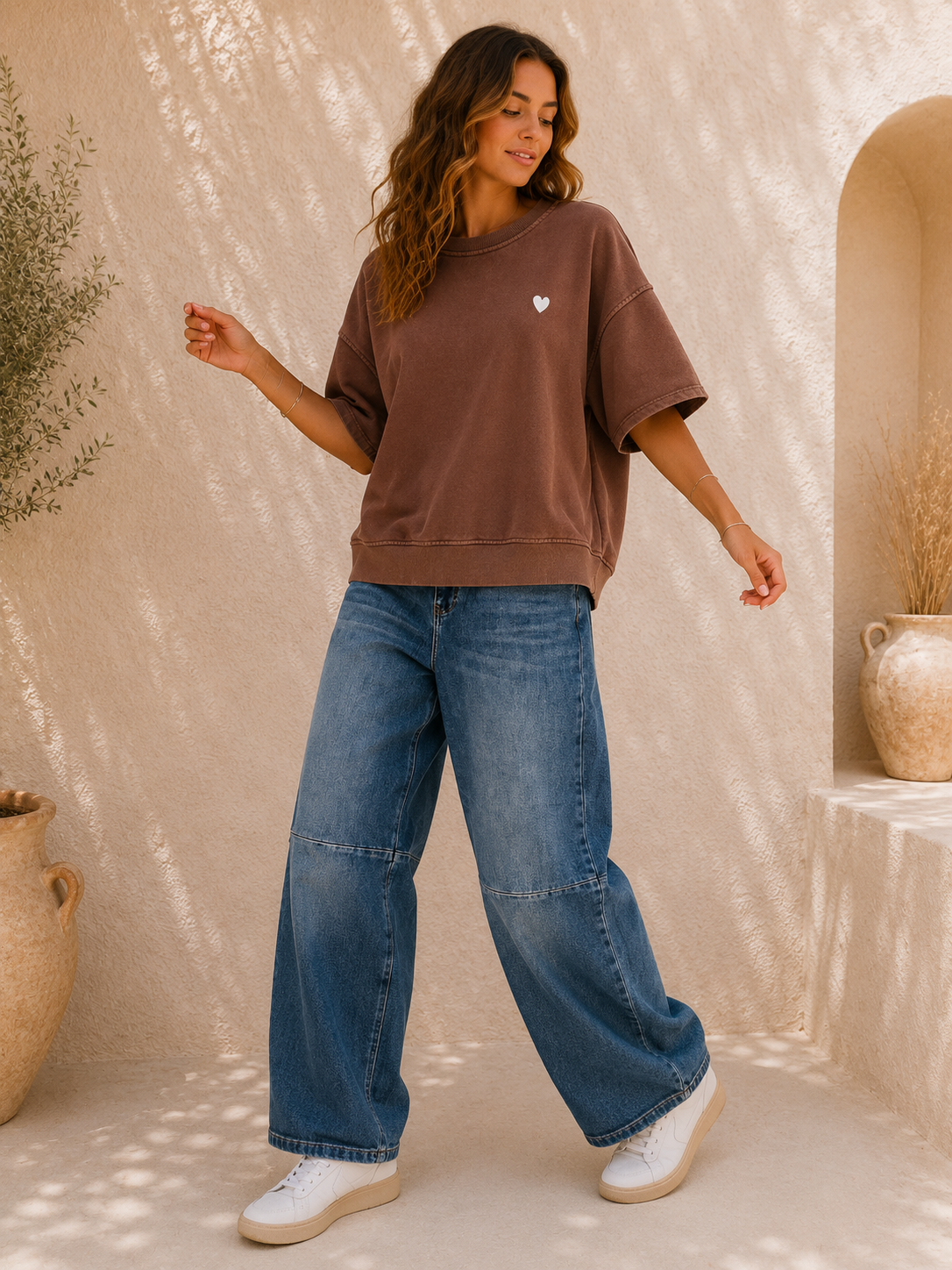 T-Shirt Sweater Cinderella Herz Made in Italy 34-42/44