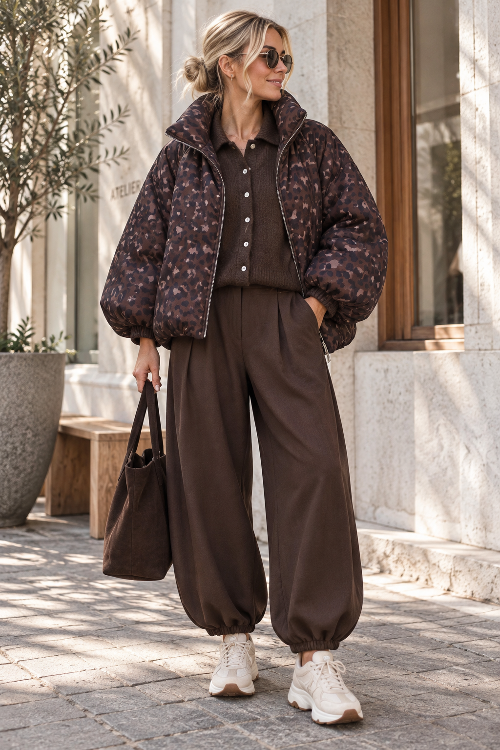 Jacke Puffy Monika LEO – lässiger Allrounder für die Übergangszeit Made in Italy 34-42