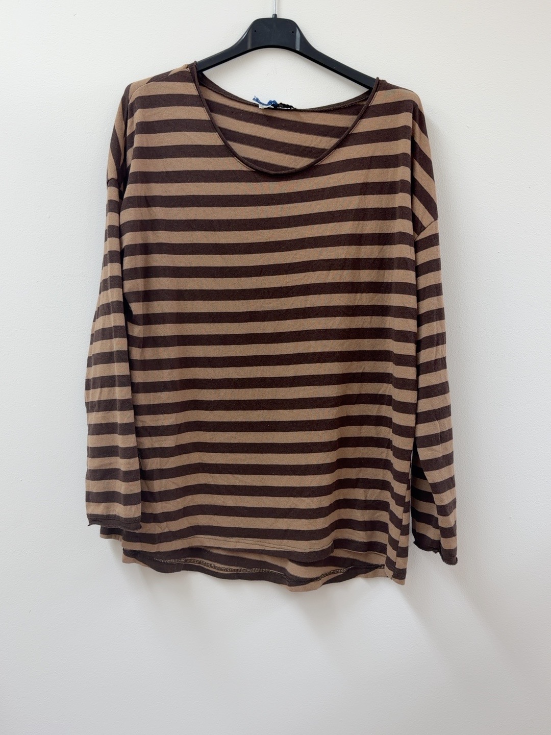 Longsleeve mit Streifen I LS0039 I Made in Italy 34-42