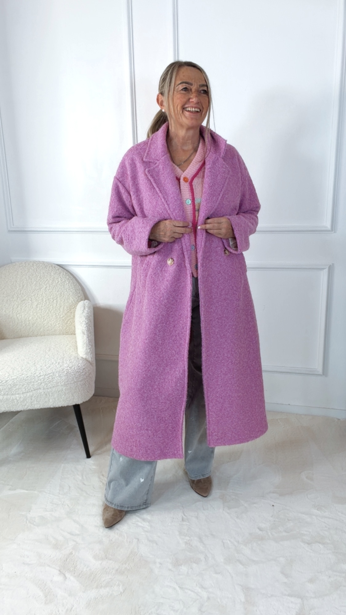 TREND MANTEL ELVIRA 36 - 42 Trench Coat Made in Italy