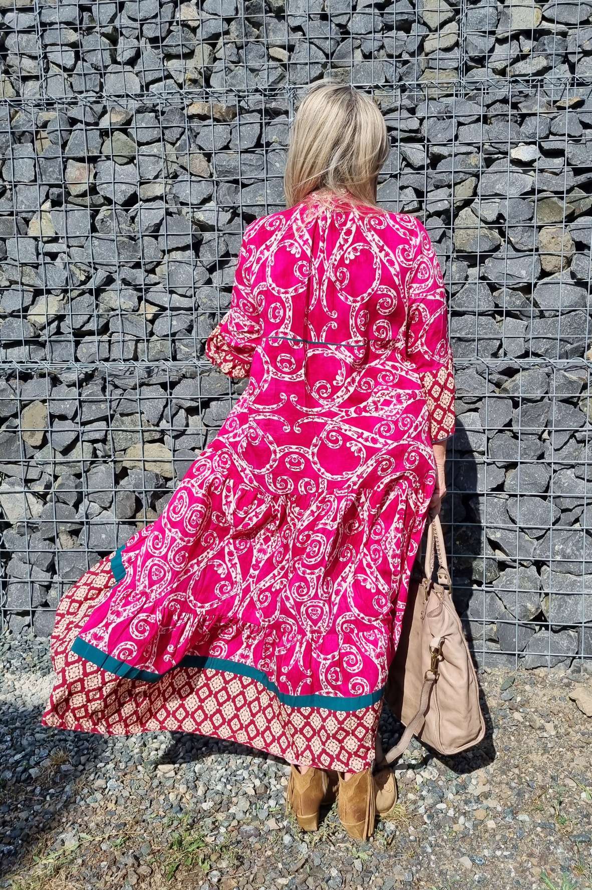 MAXI TUNIKA DRESS STROMBOLI BURGUNDER 34-40/42 Made in Italy langes Kleid Hängerchen Tunikakleid MAXI TUNIKA DRESS STROMBOLI BURGUNDER 34-40/42 Made in Italy langes Kleid Hängerchen Tunikakleid