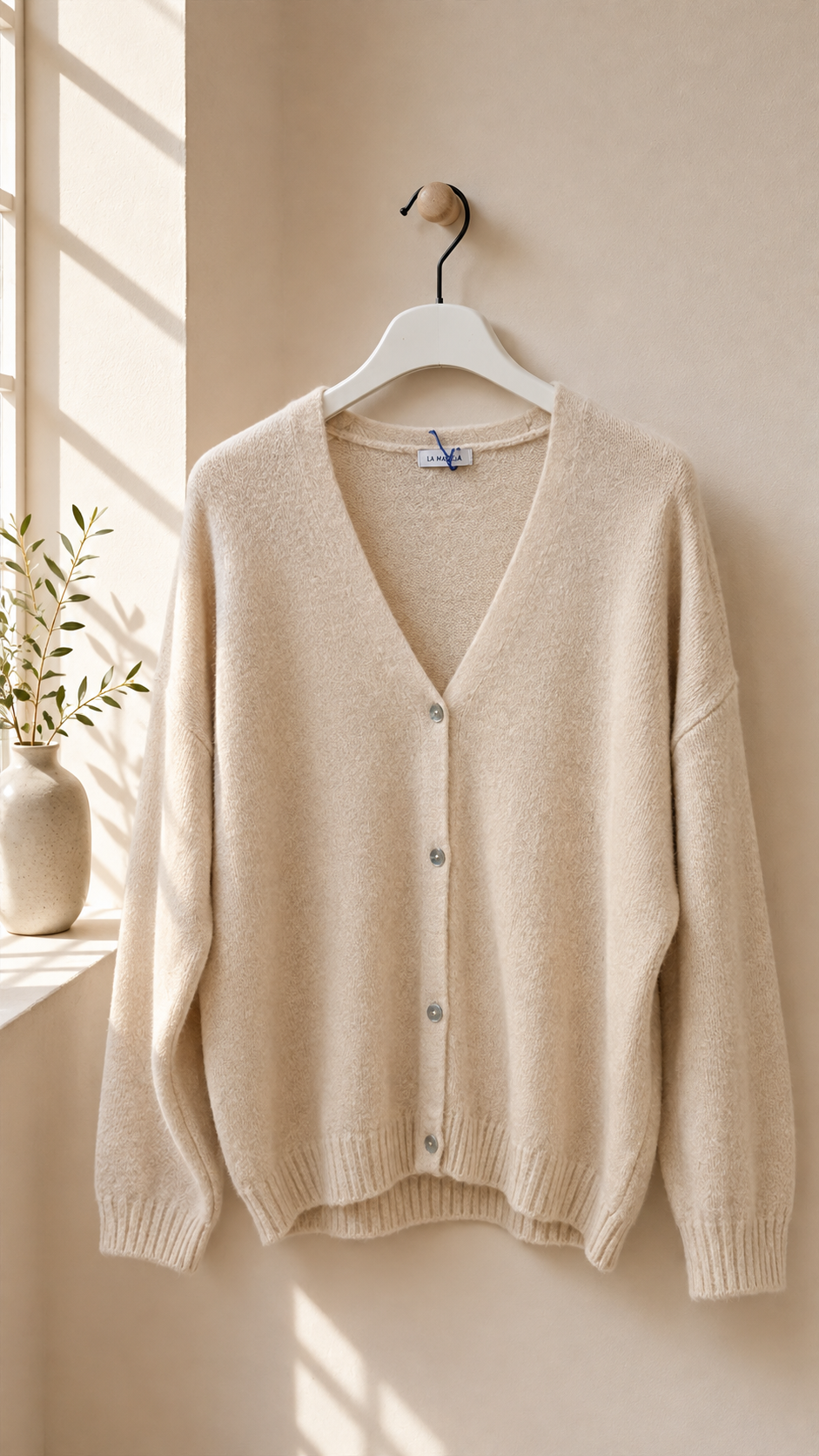 Agnetha – Oversize Alpaka Strickjacke | Made in Italya Cardigan  34-44