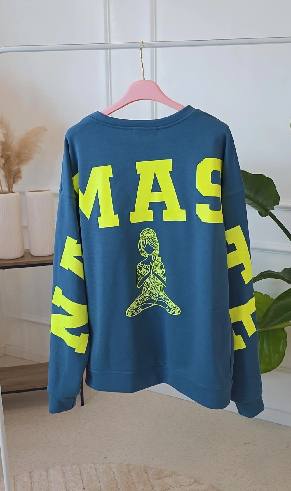 OVERSIZE SWEATER NAMASTE ALL DAMN DAY Made in Italy 34-40/42