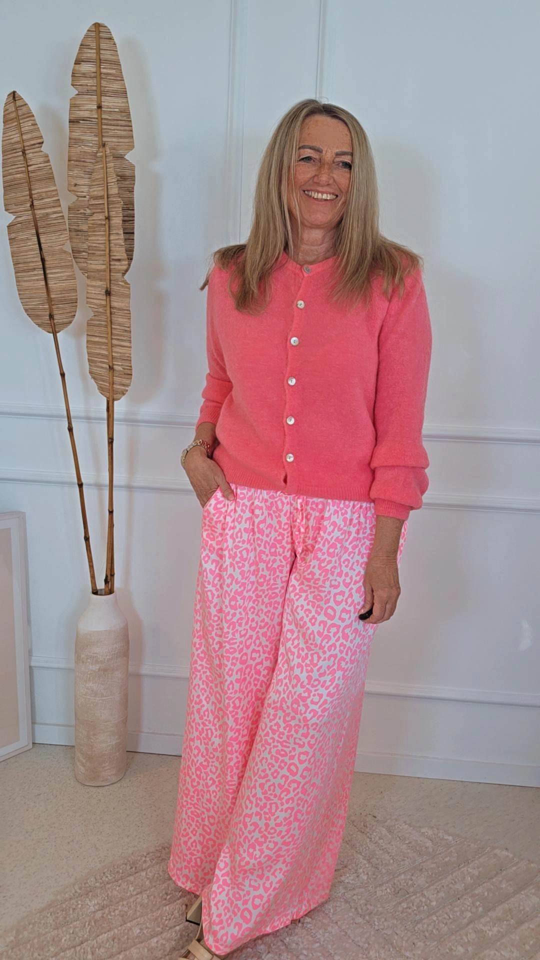 EDLER STRICKCARDIGAN XENIA Alpaka Made in Italy Größe 34 - kleine 42