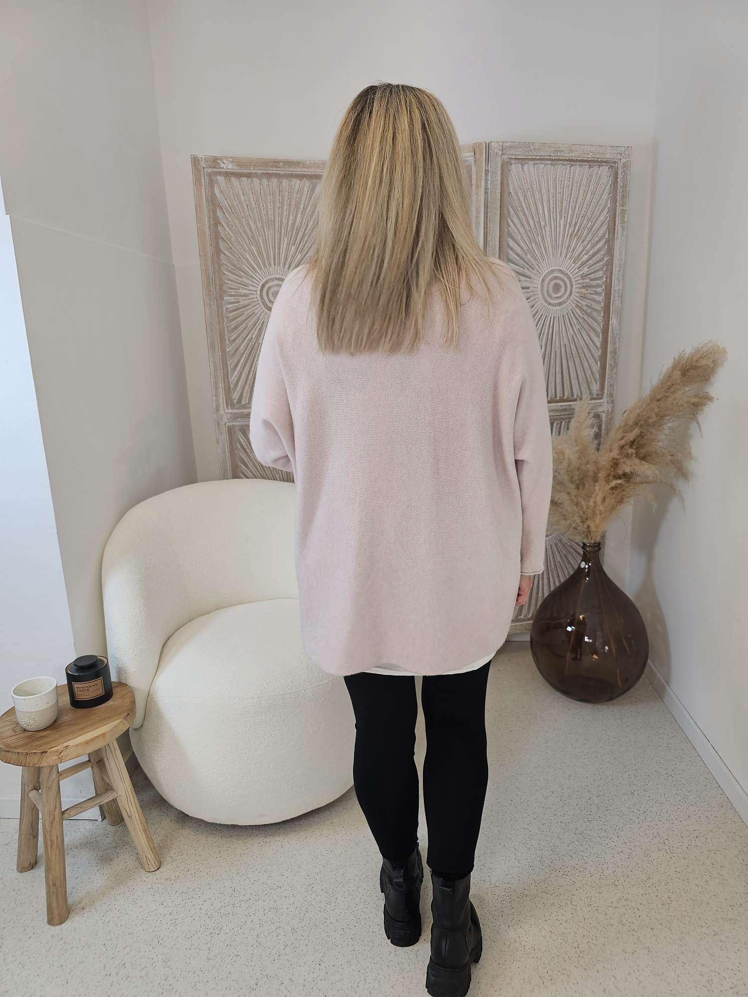 LIGHT KNIT SWEATER MARION Made in Italy Oversize 34-48 Strickpullover Pullover LIGHT KNIT SWEATER MARION Made in Italy Oversize 34-48 Strickpullover Pullover