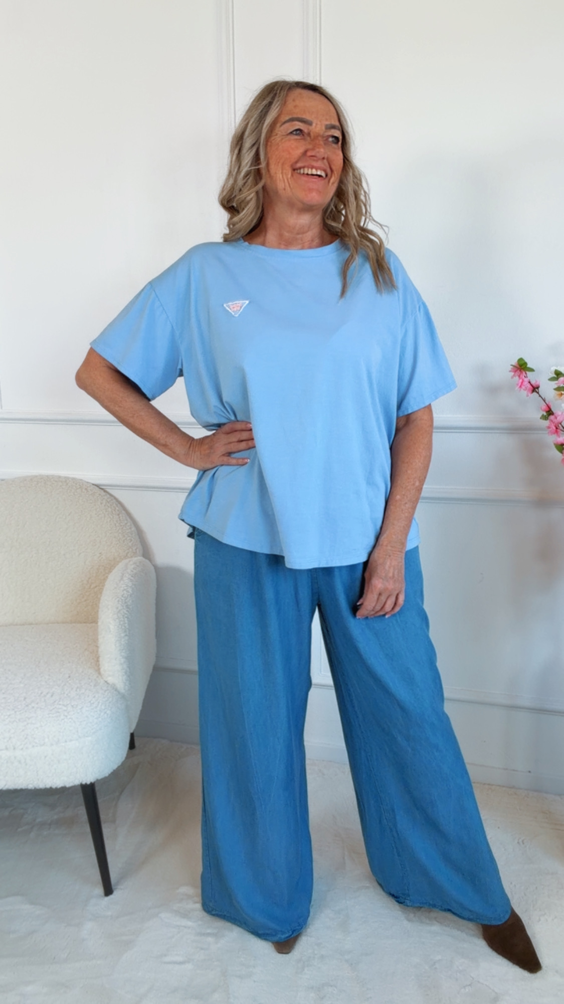 🌸✨ T-Shirt Fioraluna UNI Made in Italy 34-40/42