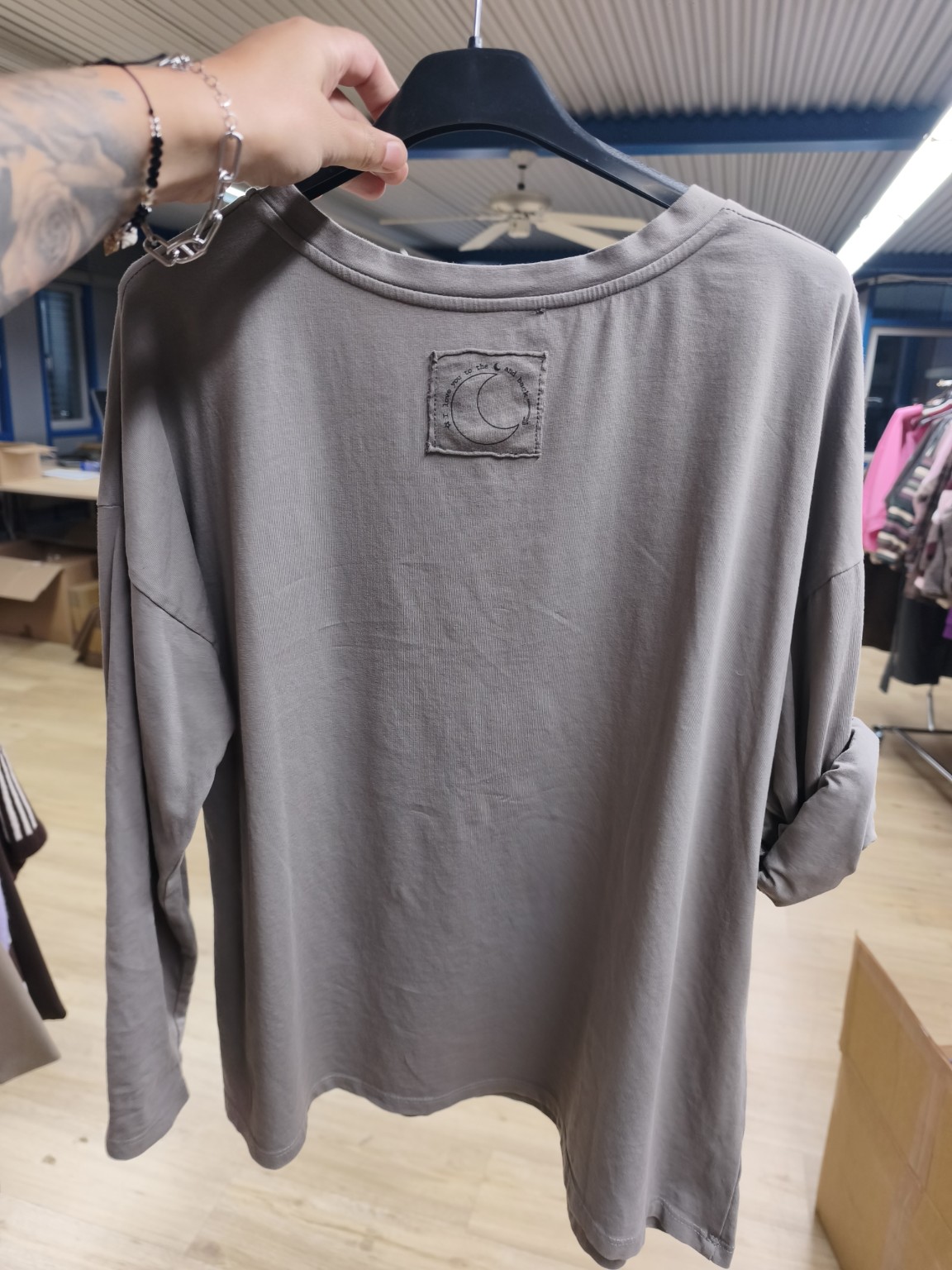 Love to the Moon Longsleeve I LS0154 I 34-42 I Made in Italy 
