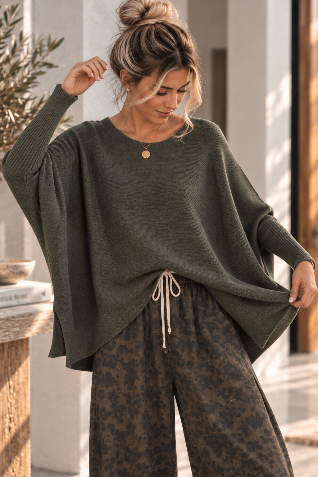 OVERSIZE KNIT SWEATER SIGRID Made in Italy 34-44/46 Strick Pullover