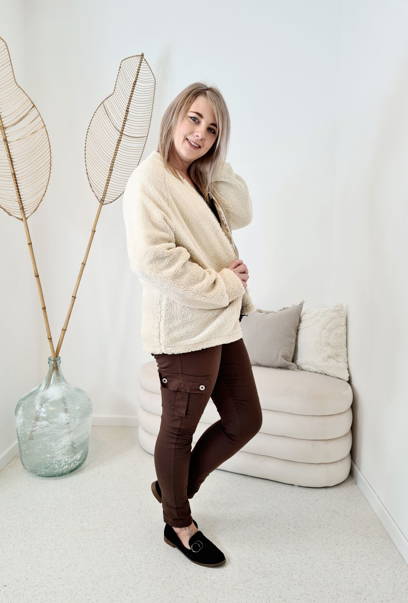 TEDDY JACKE ANETTE Sweater Made in Italy 34-42 Longsleeve Pullover versch. Farben TEDDY JACKE ANETTE Sweater Made in Italy 34-42 Longsleeve Pullover versch. Farben