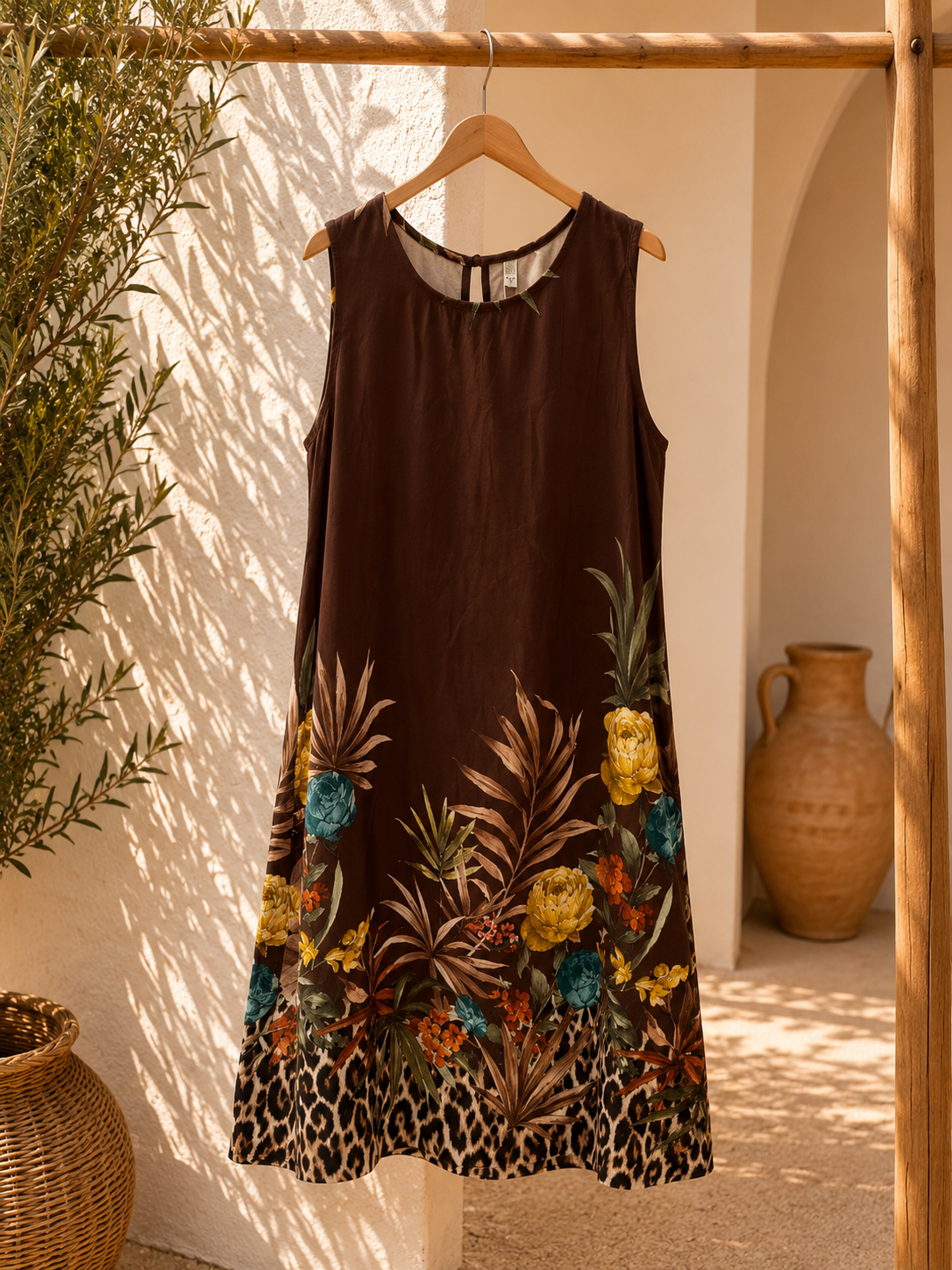 🐆 Kleid Samburu Safari – Made in Italy – Afrikanische Vibes treffen italienischen Chic 🌴Made in Italy 34-42