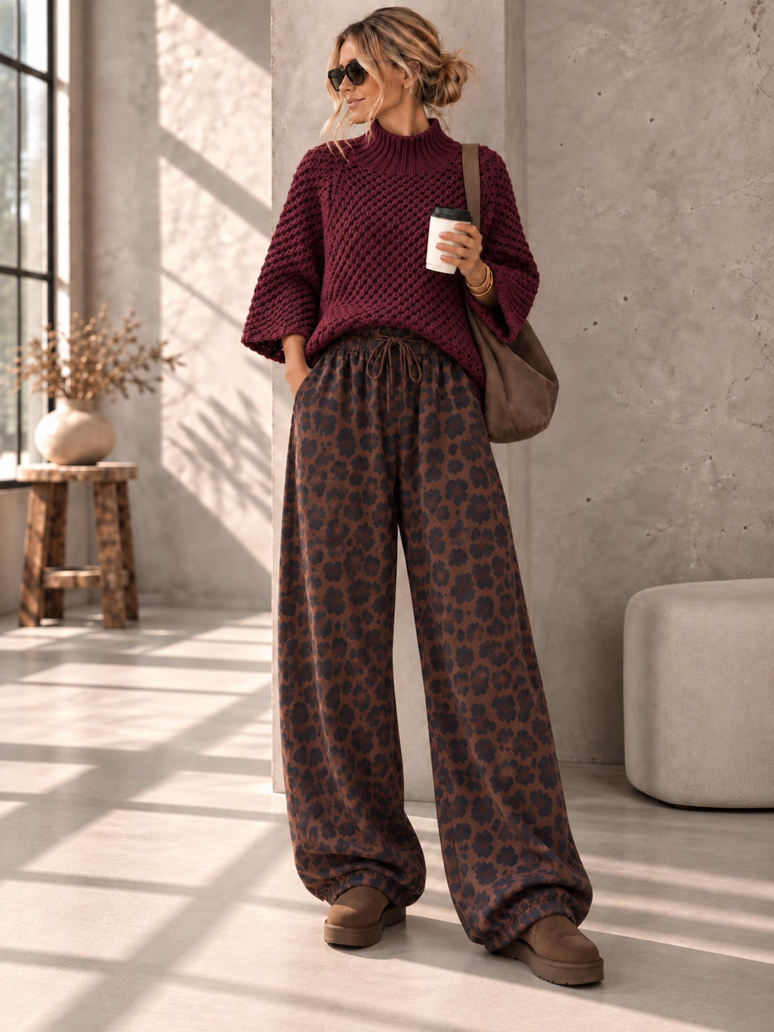 Strickpullover mit Stehkragen I SP0153 I 34-40/42 I Made in Italy