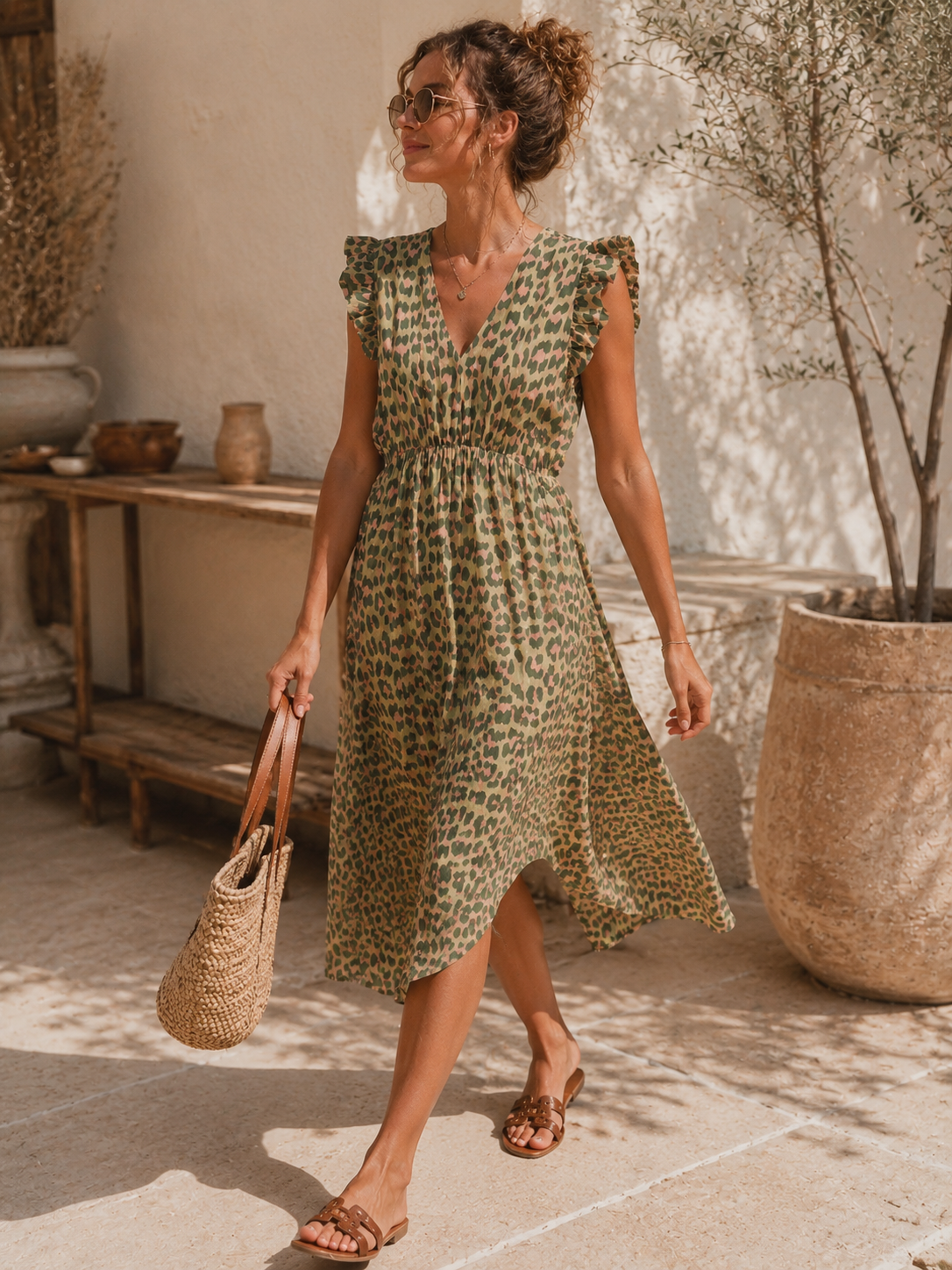 Kleid Arusha – Musselinkleid mit Boho-Charme  – Made in Italy |  tragbar bis Größe 42/44