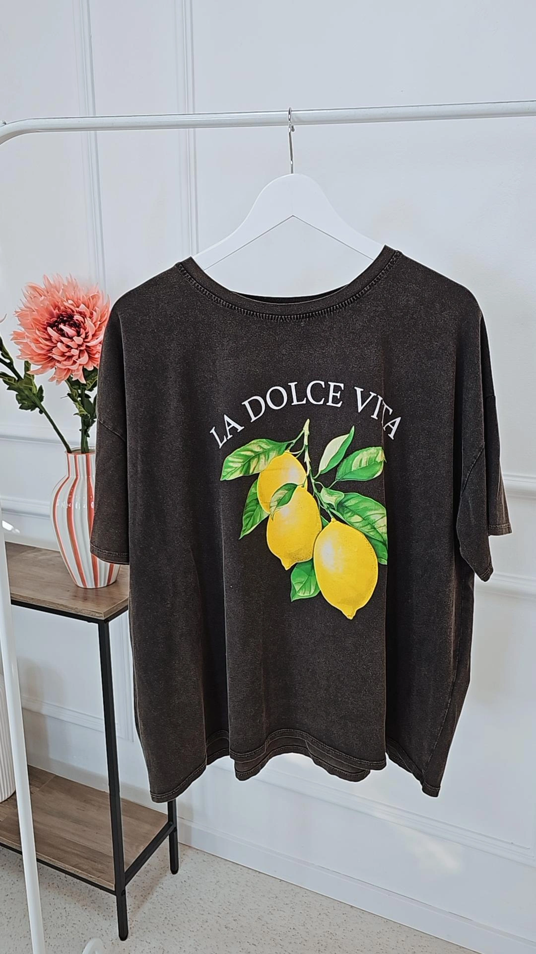 STATEMENT SHIRT LIMONE LA DOLCE VITA Made in Italy 34-44/46 Baumwolle Printshirt