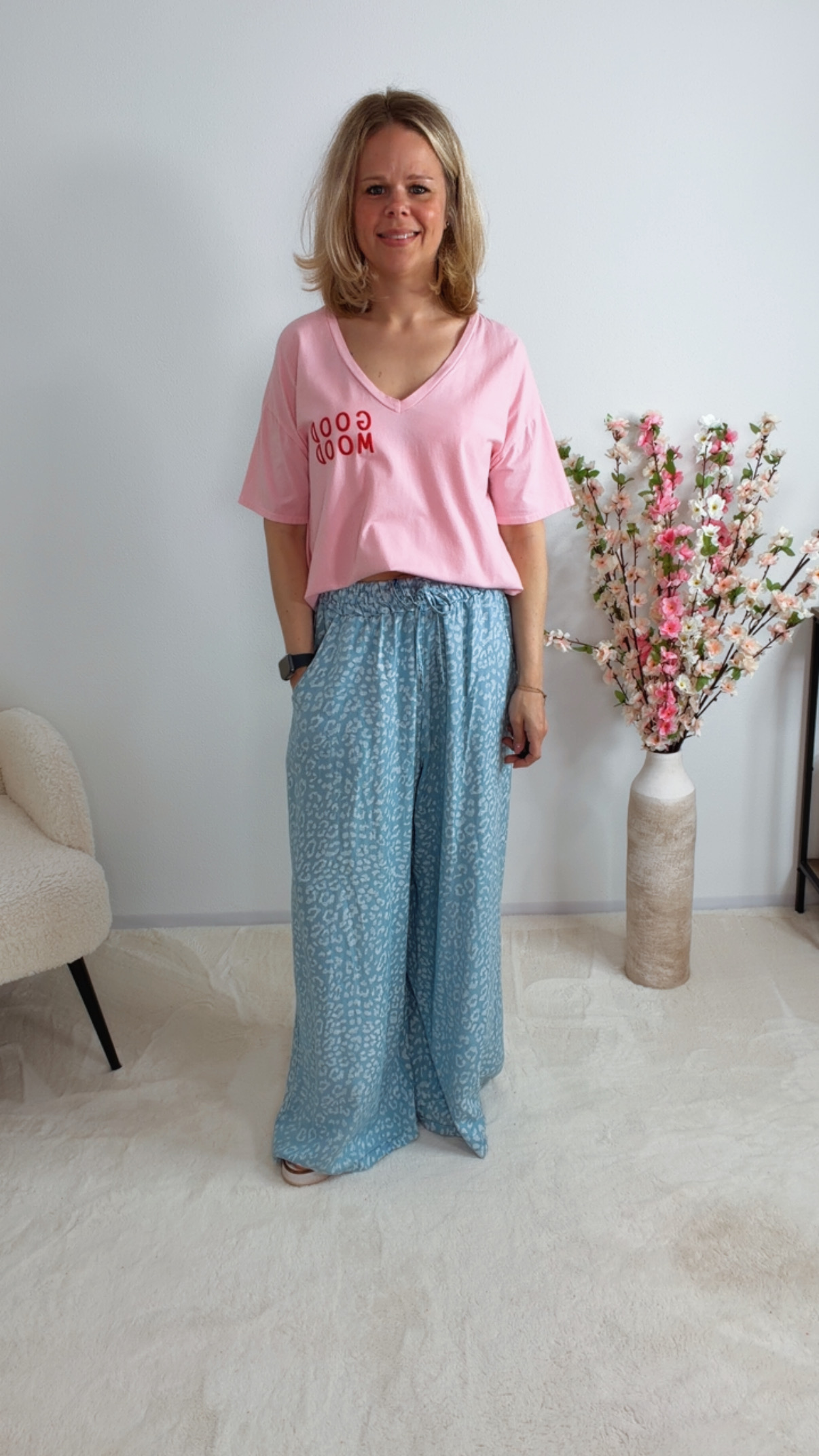 💚✨ T-Shirt Isaluna Good Mood Made in Italy 34-40/42