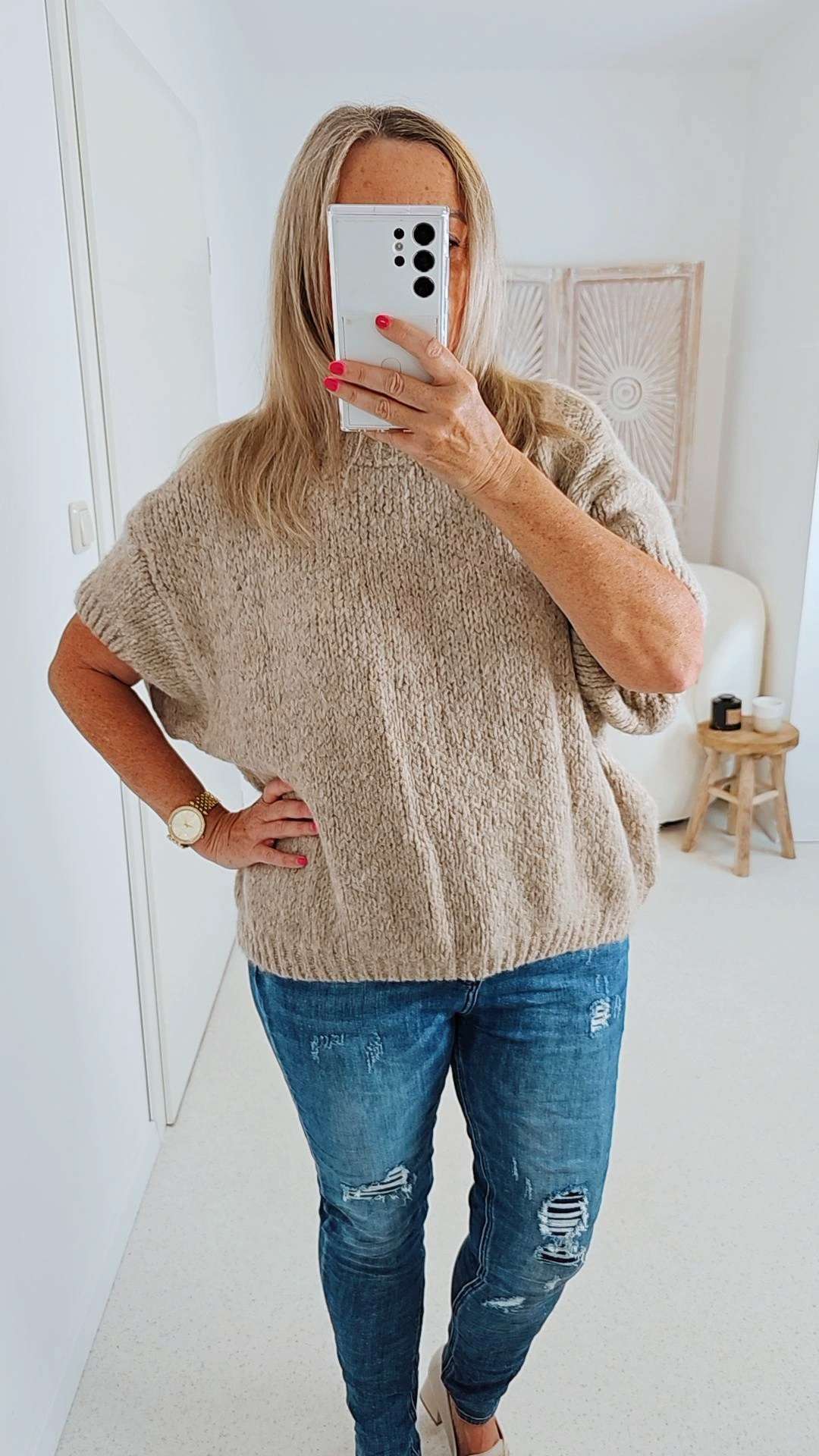 STRICKPULLOVER ELLI Strick Pullover Made in Italy 34-38 Knit Sweater STRICKPULLOVER ELLI Strick Pullover Made in Italy 34-38 Knit Sweater