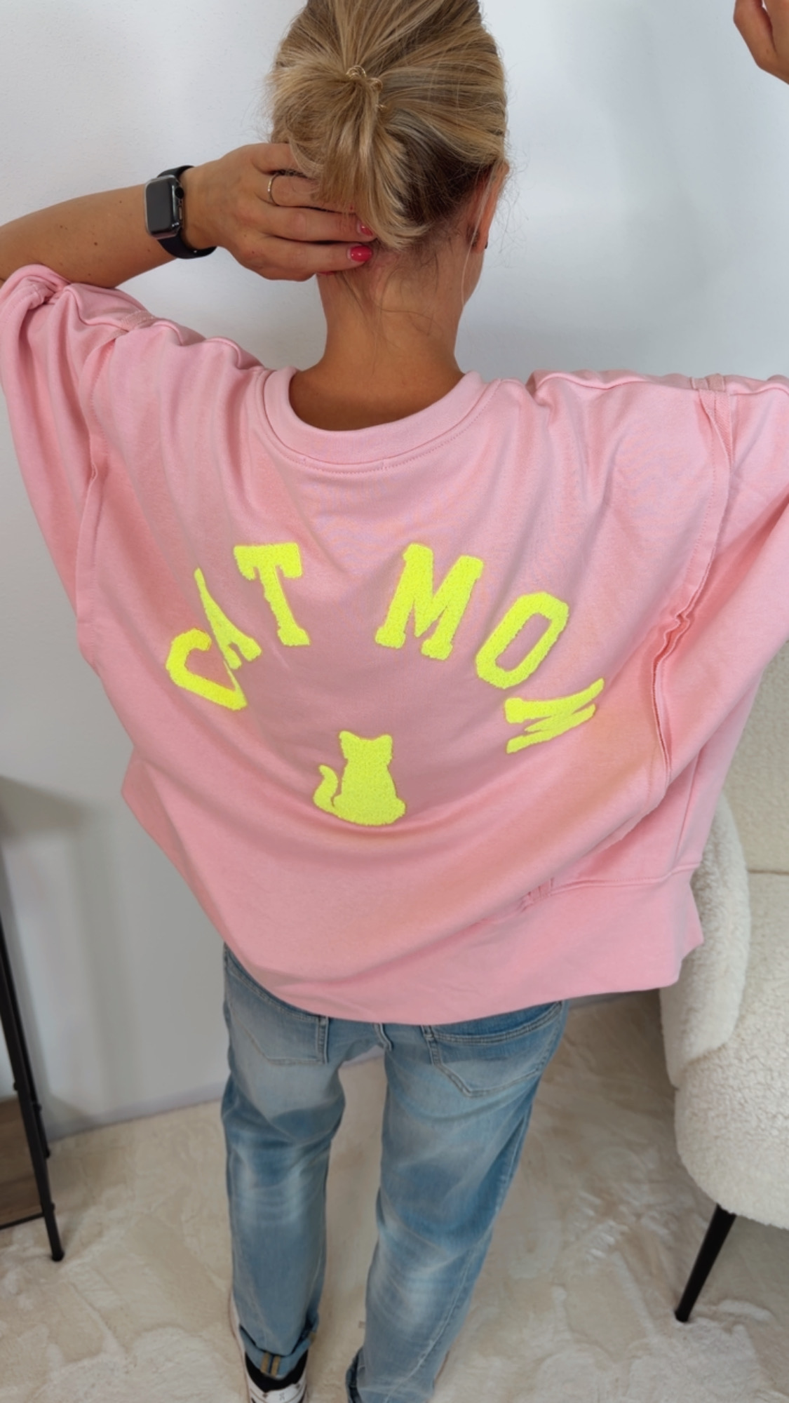 T-Shirt Luni Cat Mom Sweater Made in Italy 34-42/44