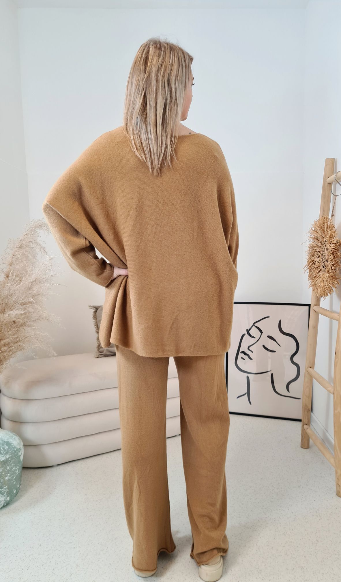 Edler BASIC ANZUG FLORA CAMEL SET Freizeitanzug Jogginganzug Loungewear Hausanzug Homewear 34-42 Edler BASIC ANZUG FLORA CAMEL SET Freizeitanzug Jogginganzug Loungewear Hausanzug Homewear 34-42