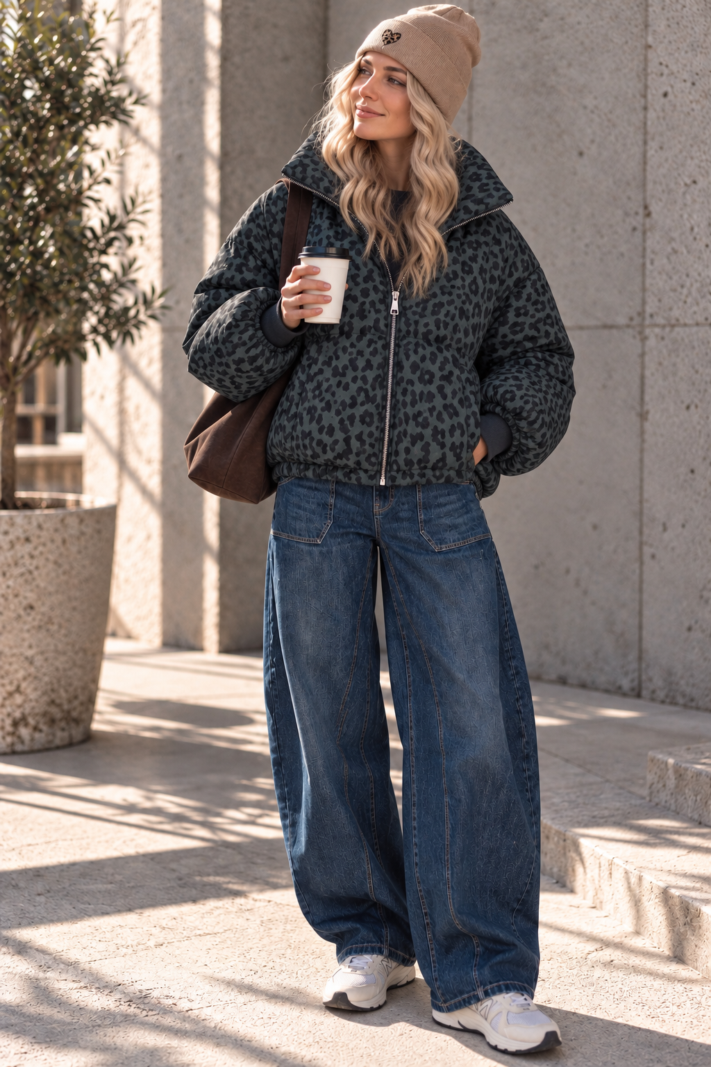 Jacke Puffy Monika LEO – lässiger Allrounder für die Übergangszeit Made in Italy 34-42