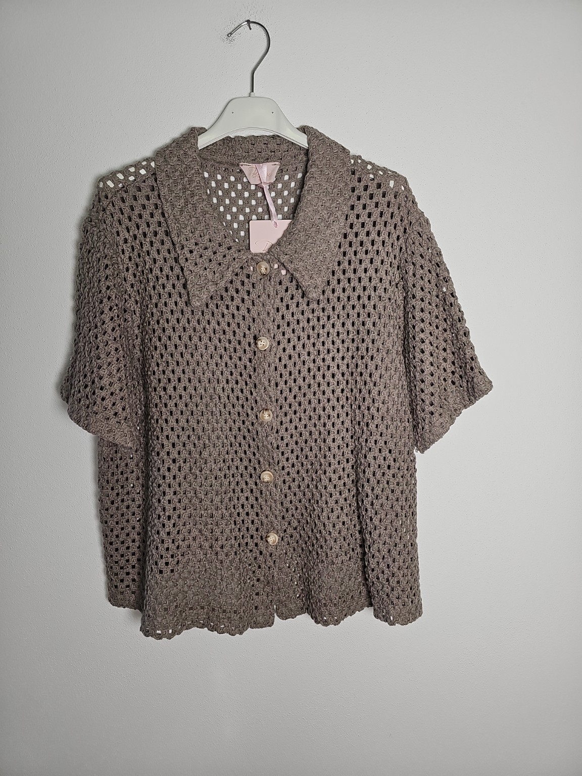 Bluse Zaria Häkelbluse Uni Made in Italy 34-40/42 Sommerschnapper – vom Umtausch ausgeschlossen