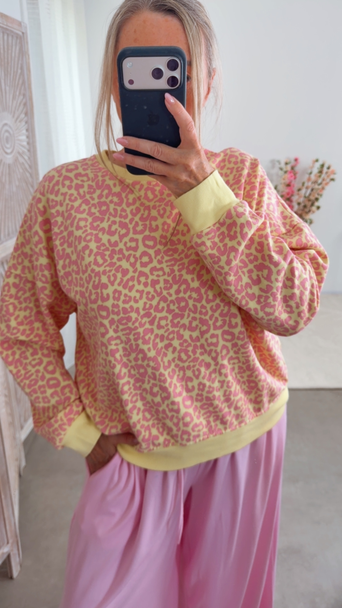 🐆💛💗Leo-Pullover Virelizia Made in Itlay 34-42/44 Sweatshirt Leo