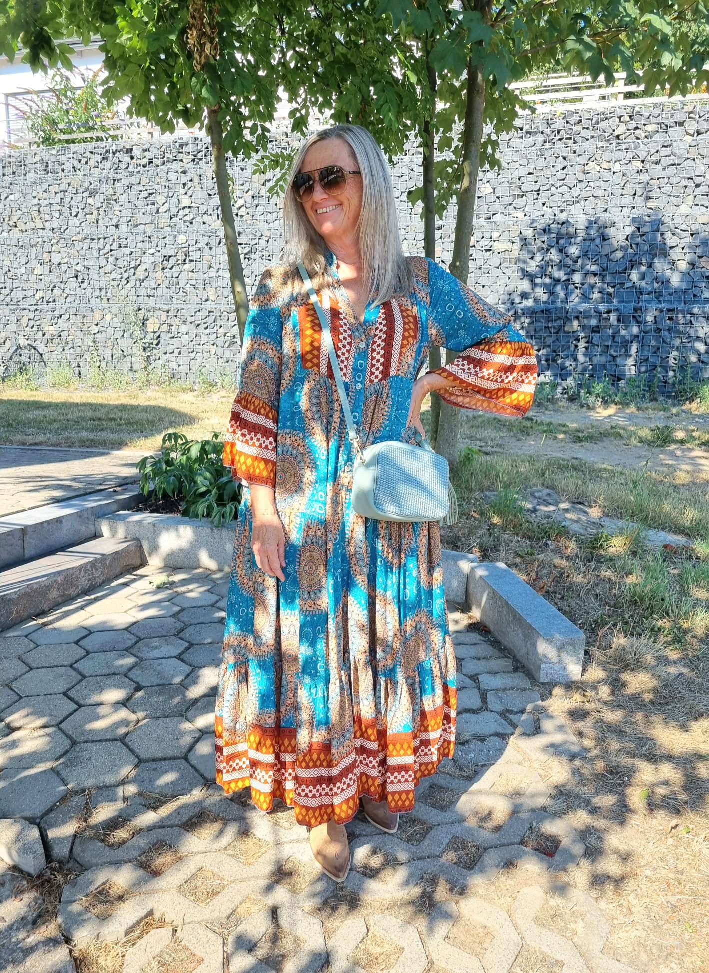 MAXI TUNIKA DRESS MICAELA TÜRKIS 34-42 Made in Italy langes Kleid Hängerchen Tunikakleid MAXI TUNIKA DRESS MICAELA TÜRKIS 34-42 Made in Italy langes Kleid Hängerchen Tunikakleid