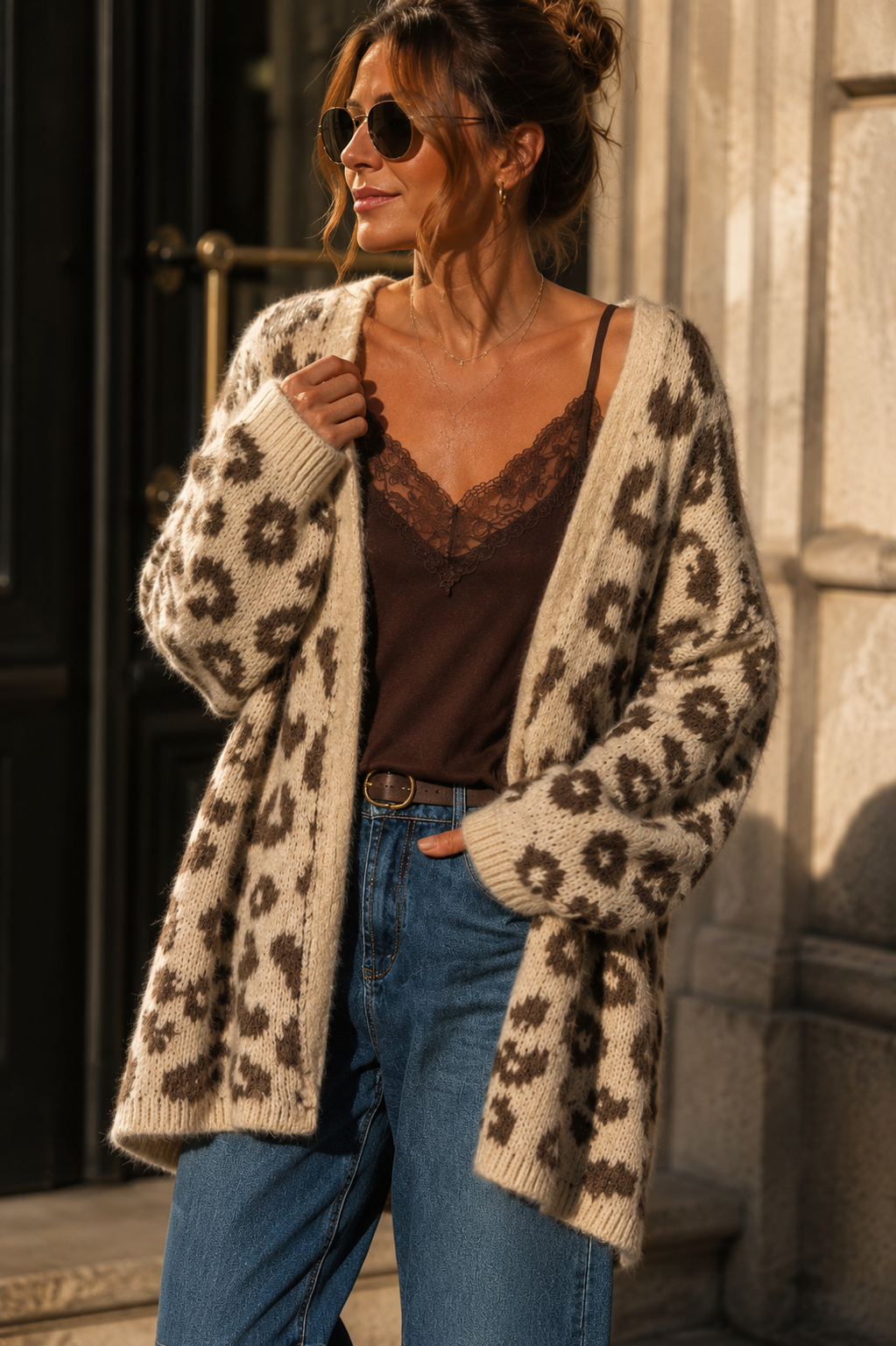 Cardigan Leo Kuschelig I Strickjacke I NO.SJ0023 I Made in Italy 34-44/46