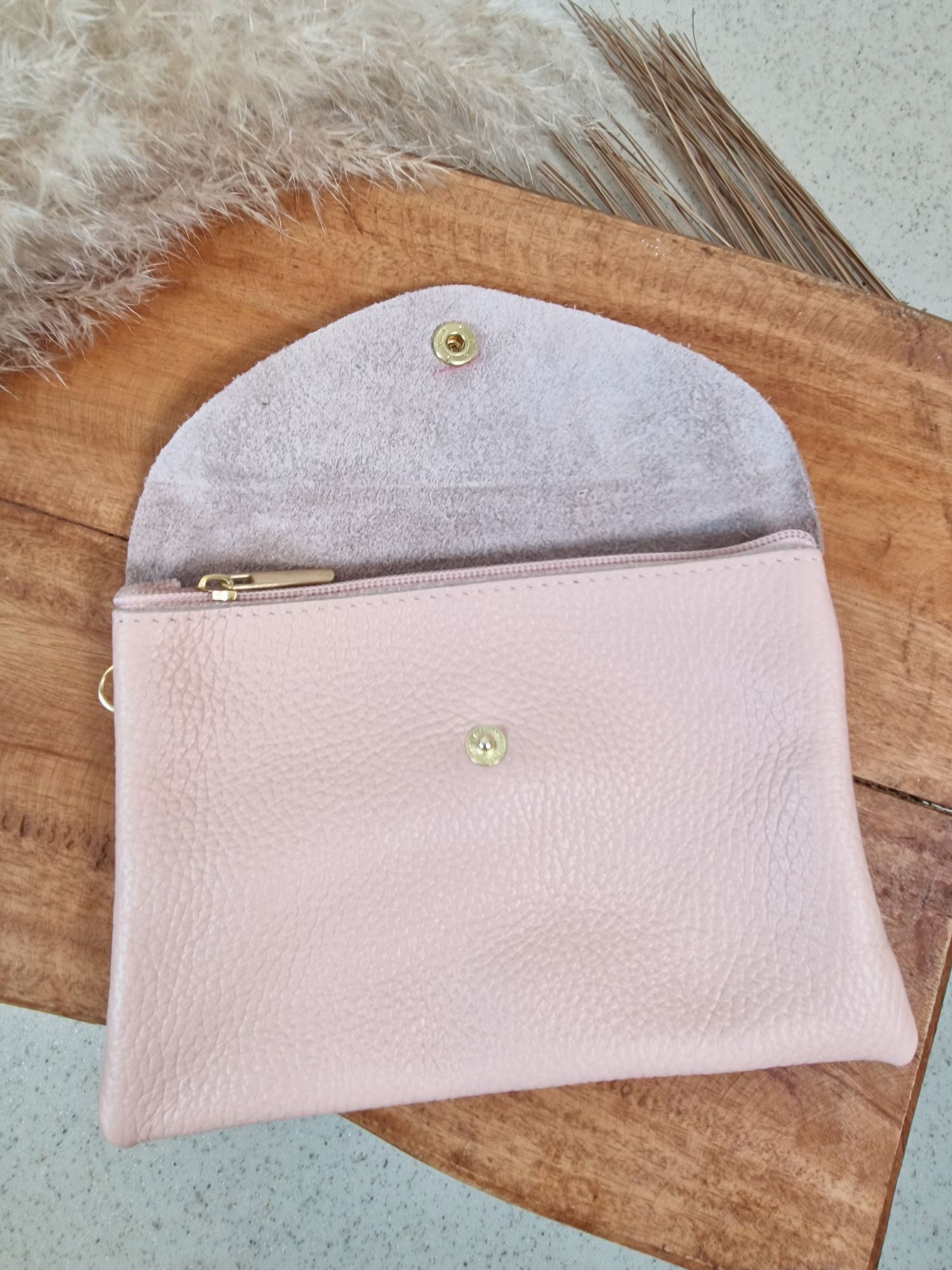 CROSSBODY HANDYTASCHE ROSIE ROSA  vera Pelle Made in Italy