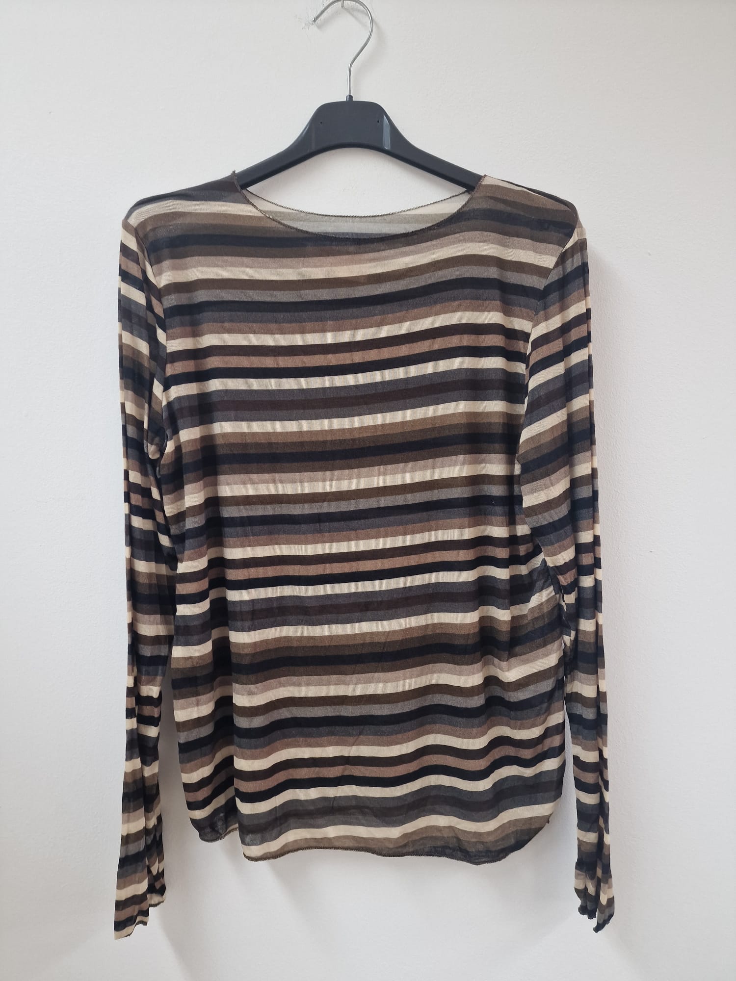 Cashmere-Shirt im Streifenlook – Made in Italy CS0087 bis ca. Gr. 42