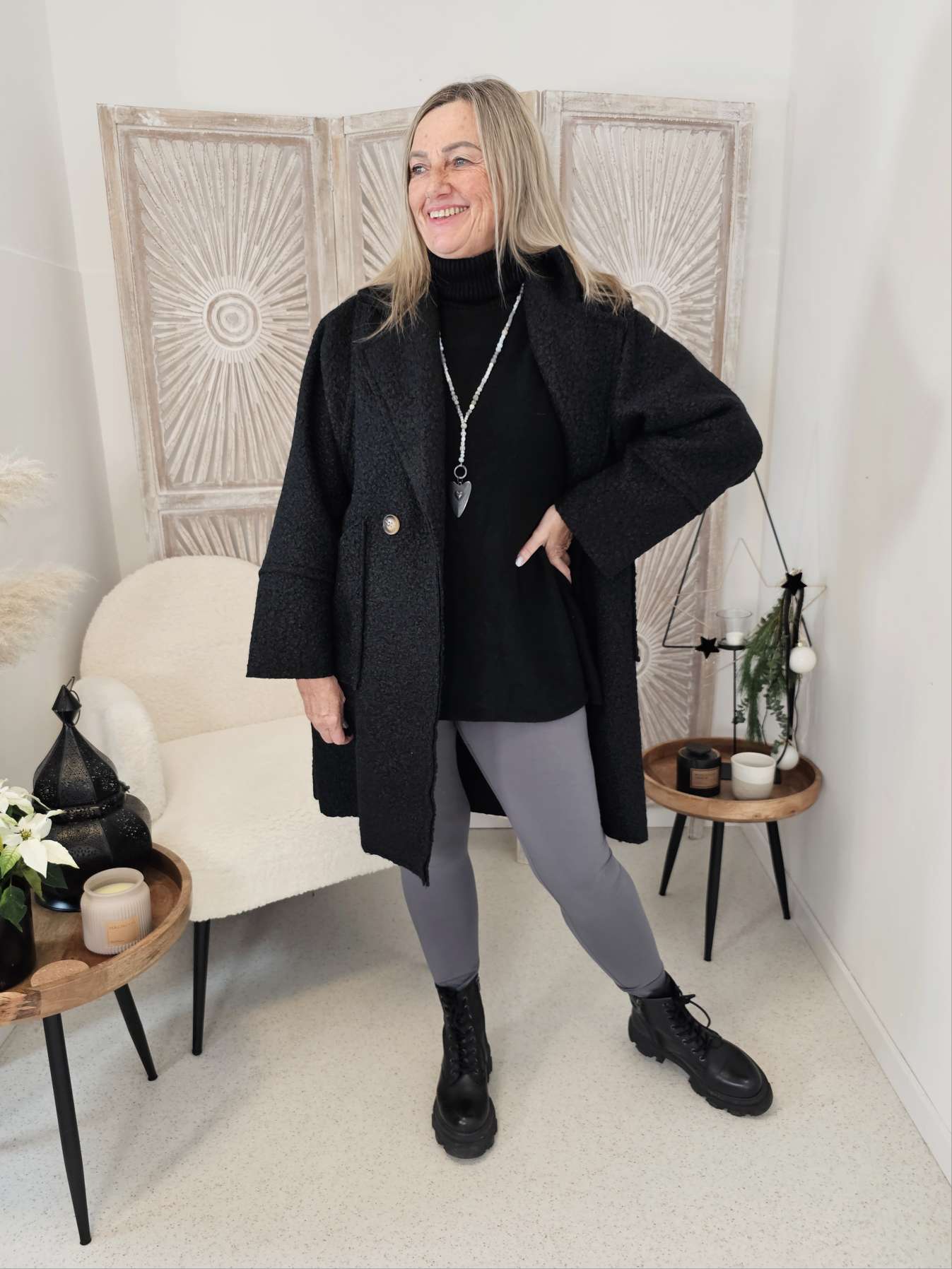BACK AGAIN TEDDY COAT WICKY Mantel Jacke MADE IN ITALY 34-44 BACK AGAIN BACK AGAIN TEDDY COAT WICKY Mantel Jacke MADE IN ITALY 34-44 BACK AGAIN