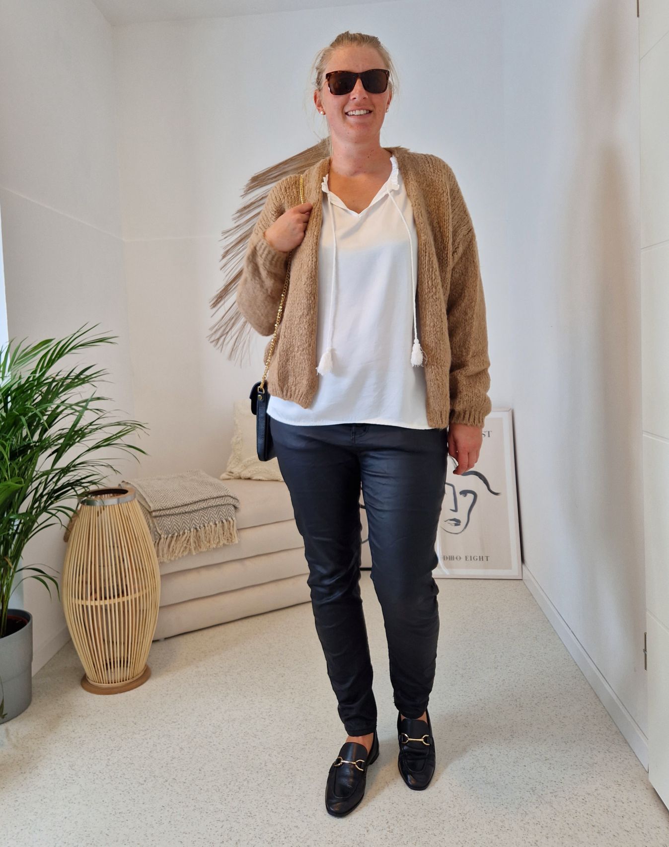 KNIT CARDIGAN MILLY CAMEL 34-42 Made in Italy kurze Strickjacke KNIT CARDIGAN MILLY CAMEL 34-42 Made in Italy kurze Strickjacke