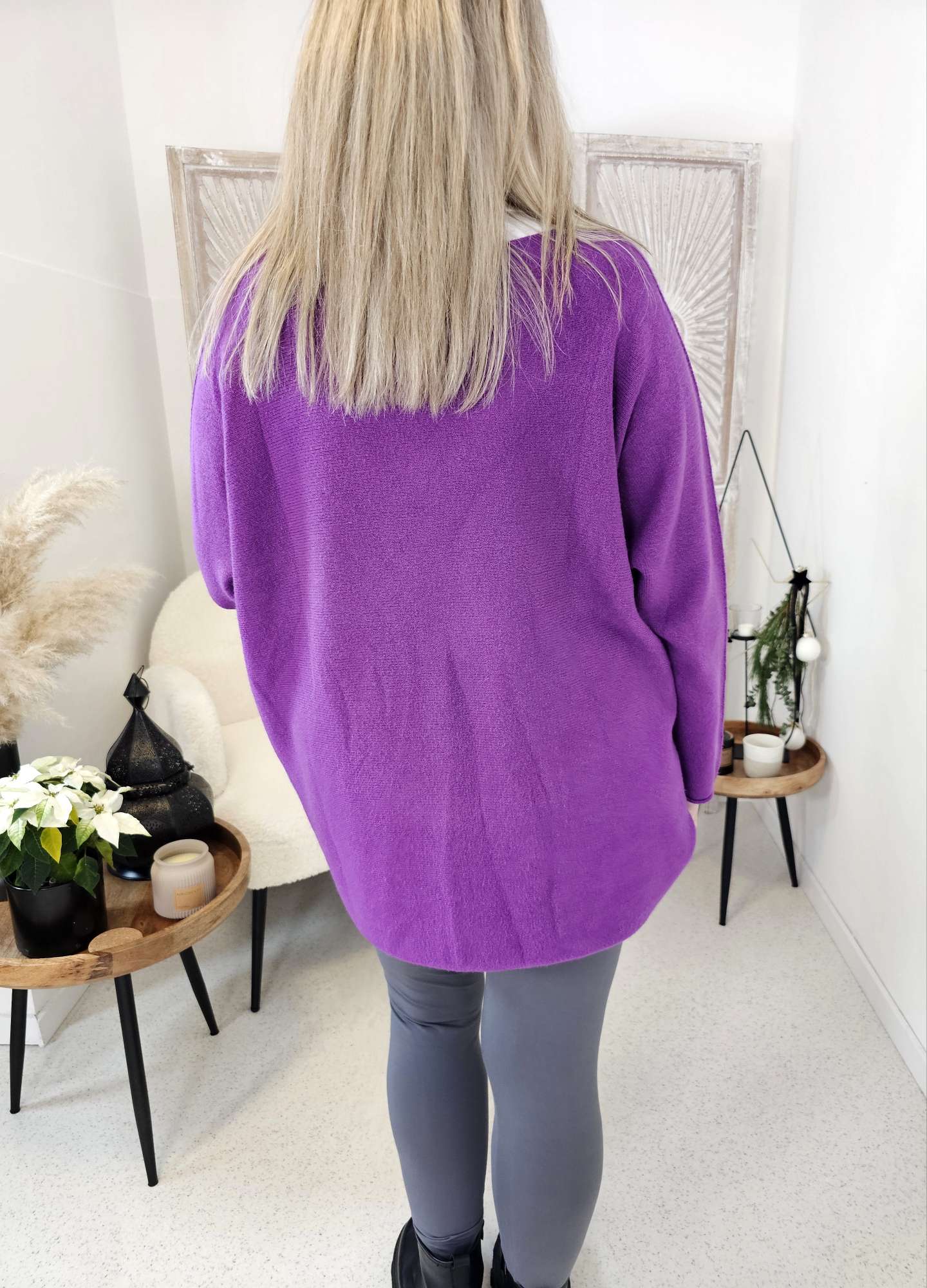 LIGHT KNIT SWEATER MARION Made in Italy Oversize 34-48 Strickpullover Pullover LIGHT KNIT SWEATER MARION Made in Italy Oversize 34-48 Strickpullover Pullover