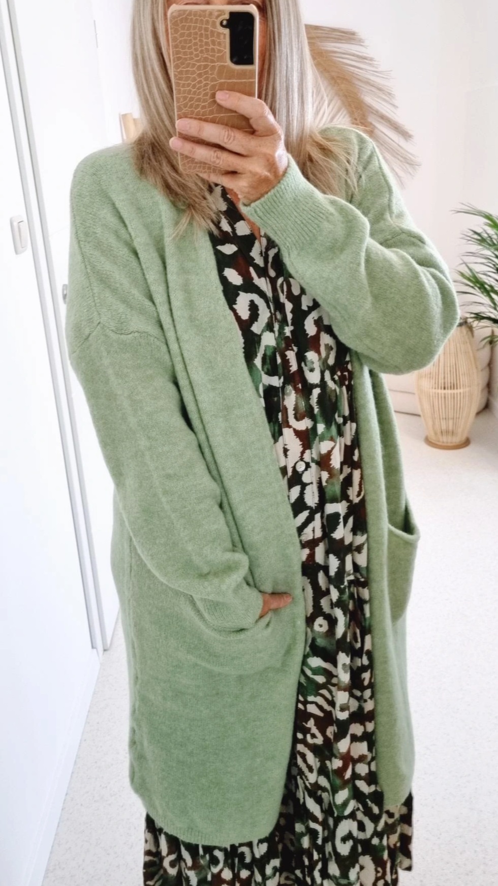 EDLER KNIT CARDIGAN TEODORA GRÜN Strick Jacke Mantel 34-42 Made in Italy EDLER KNIT CARDIGAN TEODORA GRÜN Strick Jacke Mantel 34-42 Made in Italy