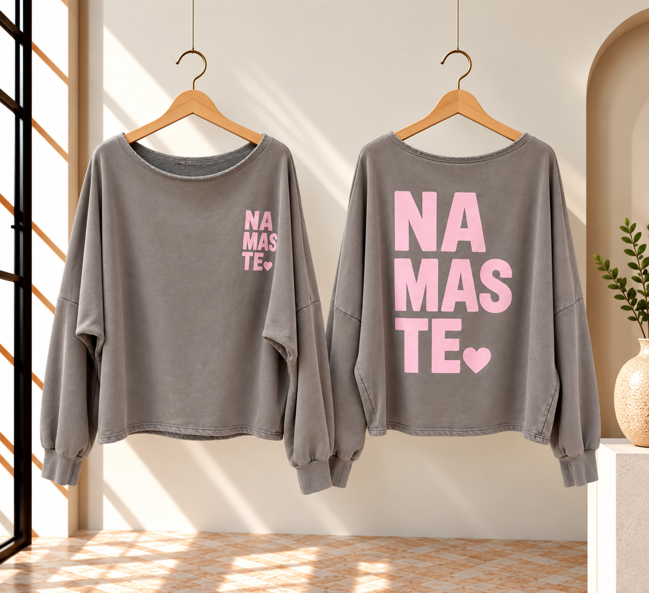 Oversize Sweatshirt im Used-Look I P0060 I 34-42/44